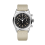 Tribute | 38mm, Steel Case, Beige Fabric Strap
