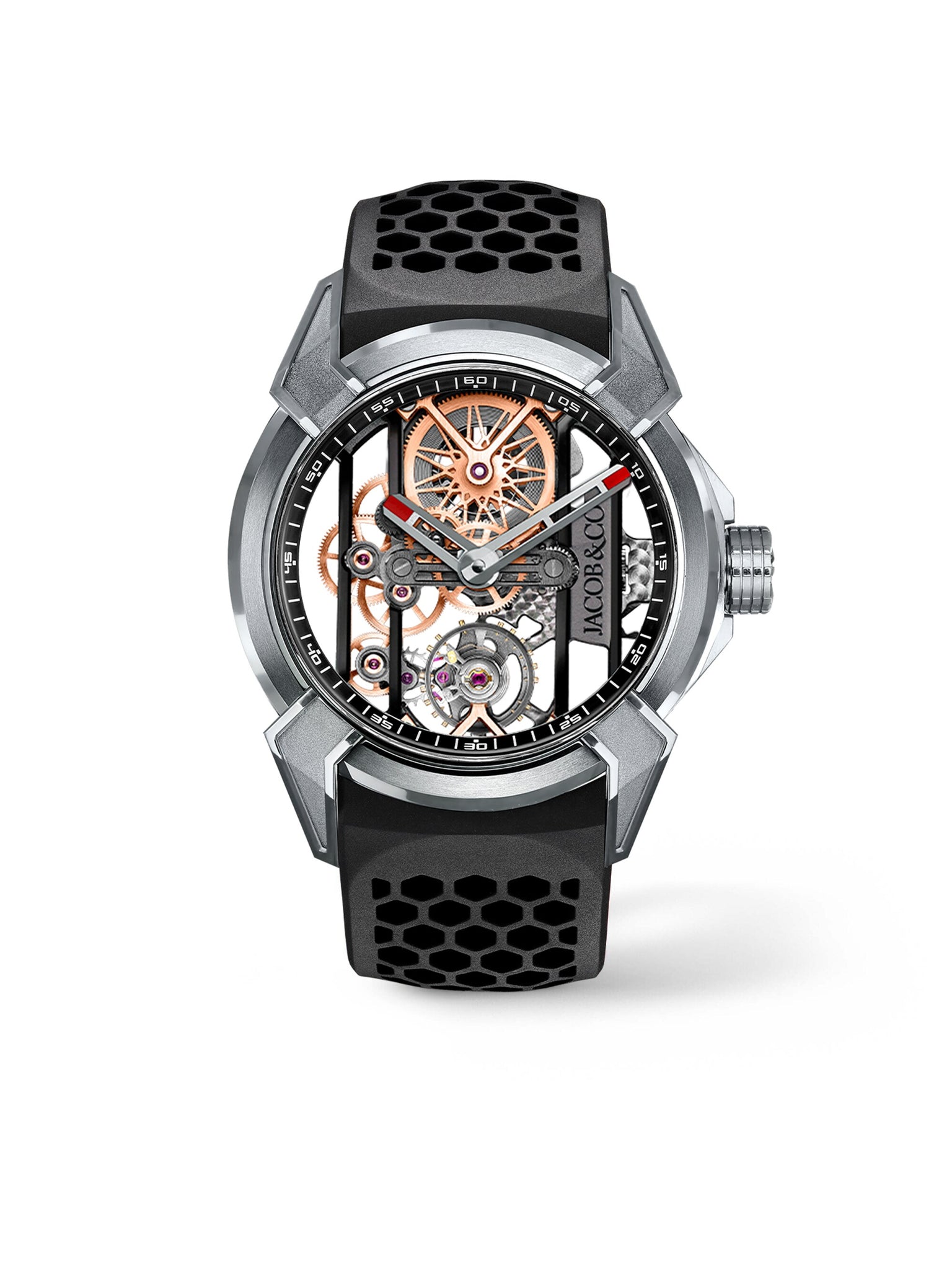 Epic X Skeleton | 44mm, Titanium, Rubber Strap
