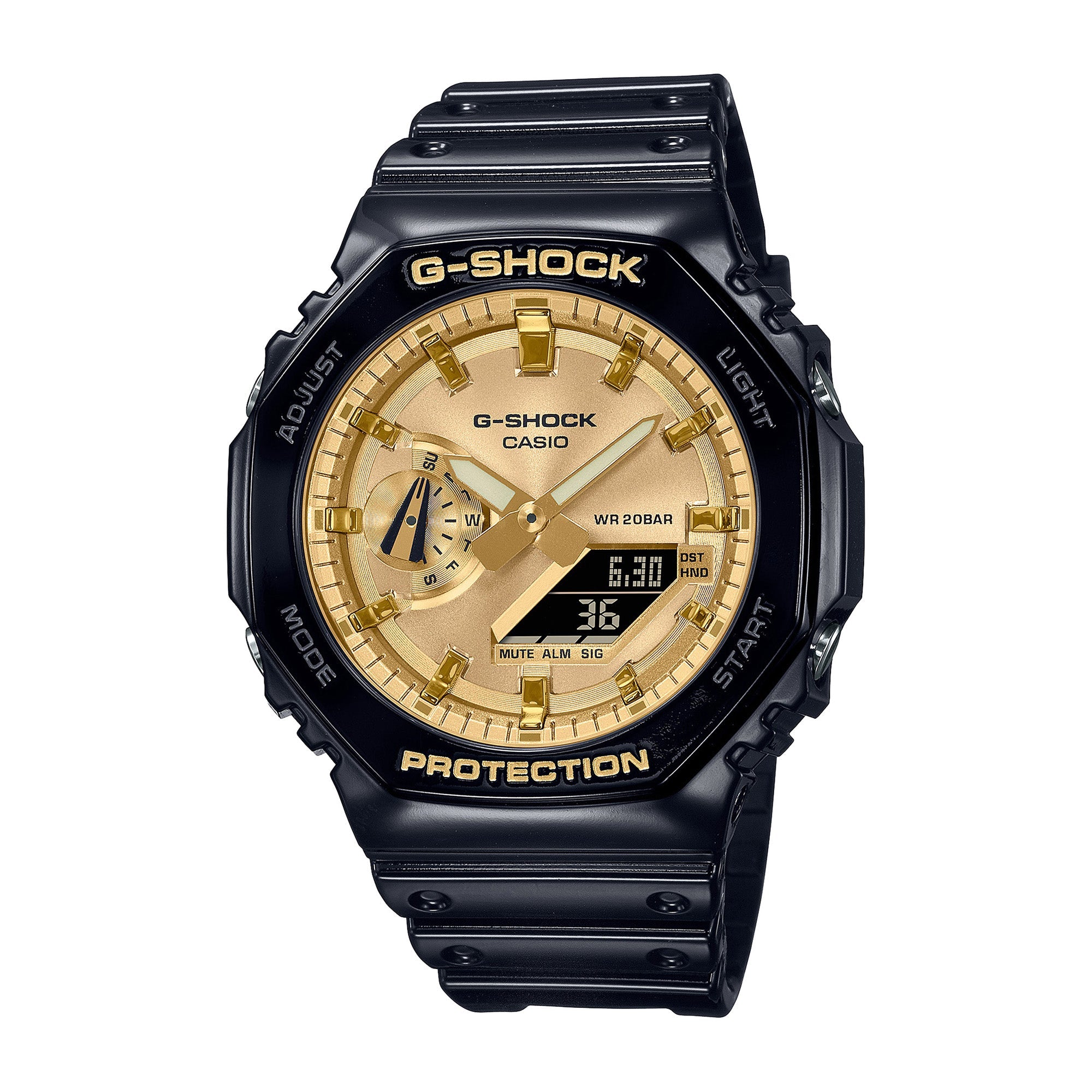 GA-2100GB-1A Quartz G Steel Resin Black