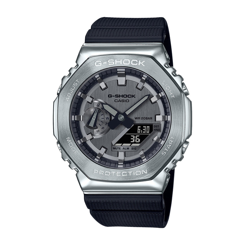 GM-2100-1A Quartz G Steel Stainless Steel / Resin Silver