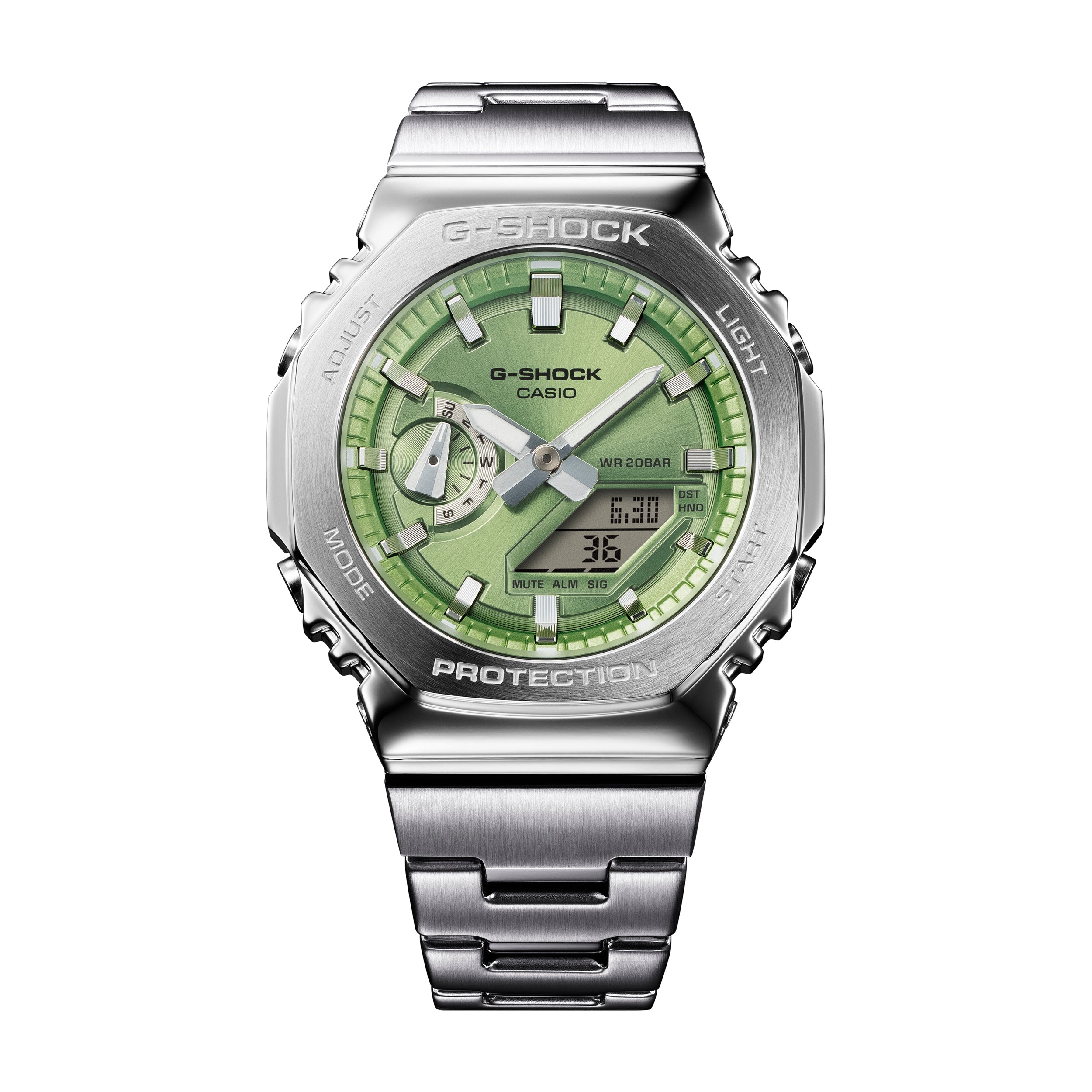 G-Shock GM-2110D-3A Quartz G Steel Stainless Steel / Resin Silver