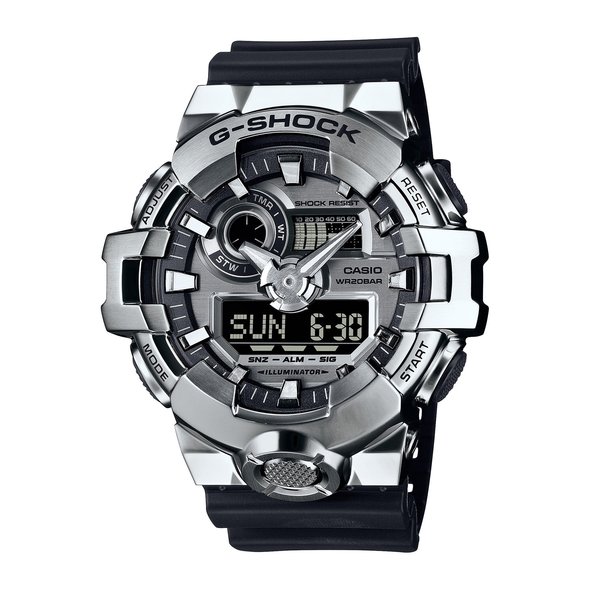GM-700-1A Quartz G Steel Stainless Steel / Resin Silver