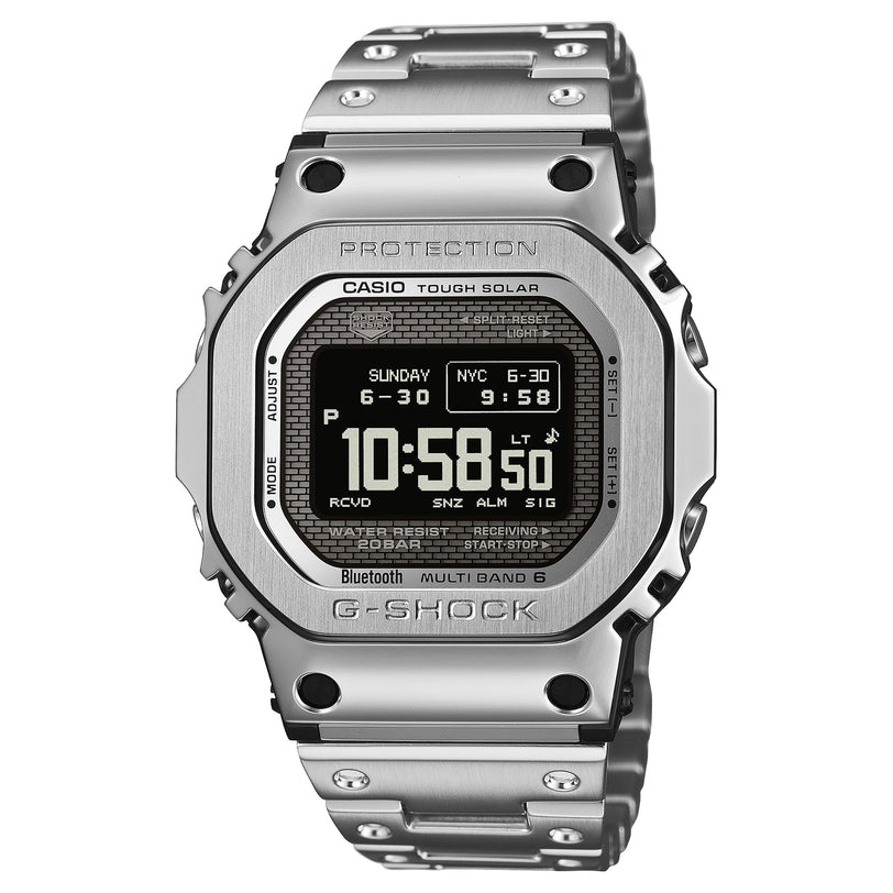 GMW-BZ5000D-1 Solar Premium Metal Stainless Steel Silver