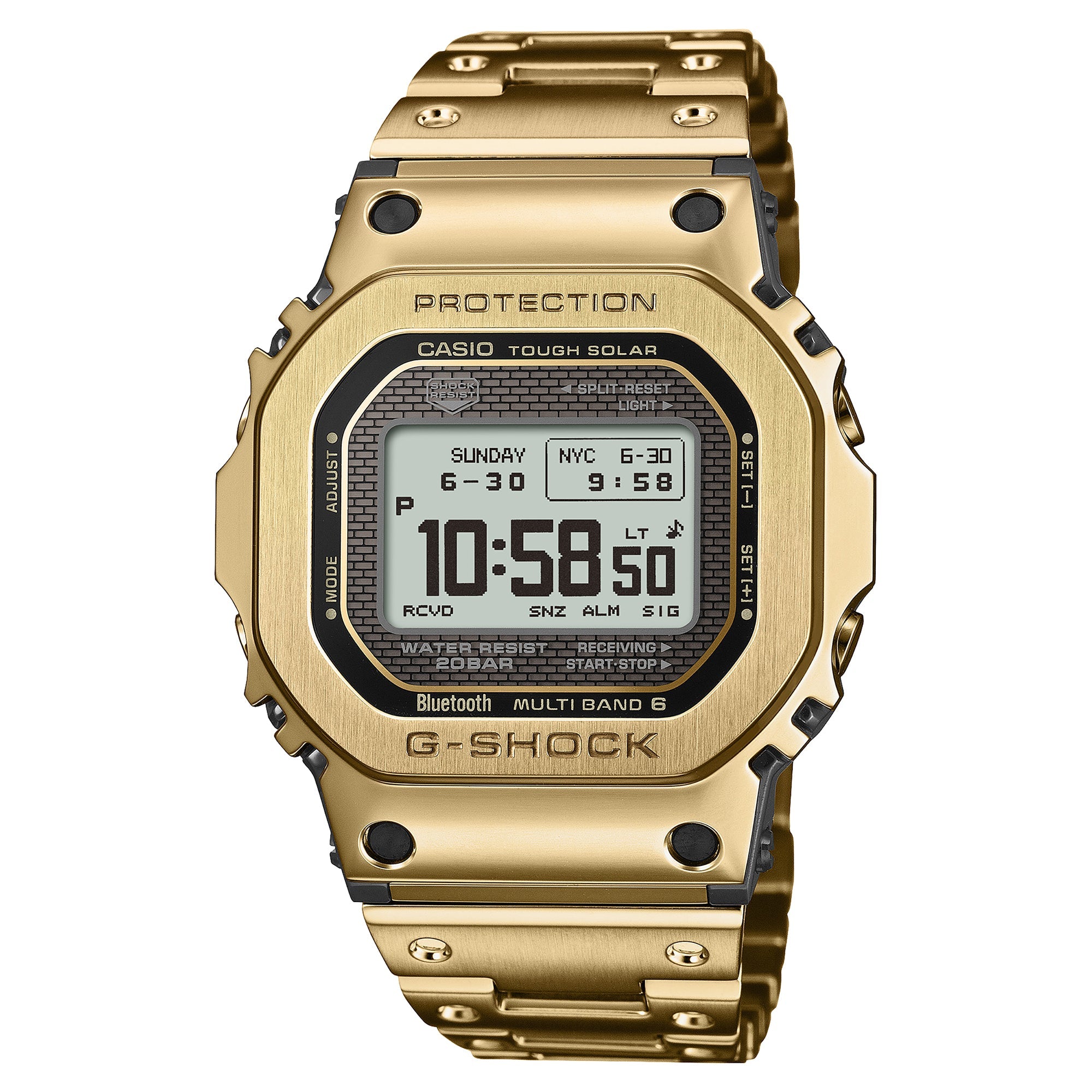 G-Shock GMW-BZ5000GD-9 Solar Premium Metal Steel Gold 49mm Steel Grey