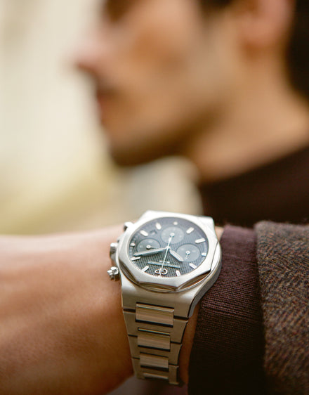 Girard-Perregaux  Laureato Chronograph watch on a model