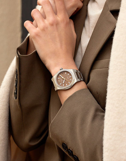Girard-Perregaux Laureato watch on a model