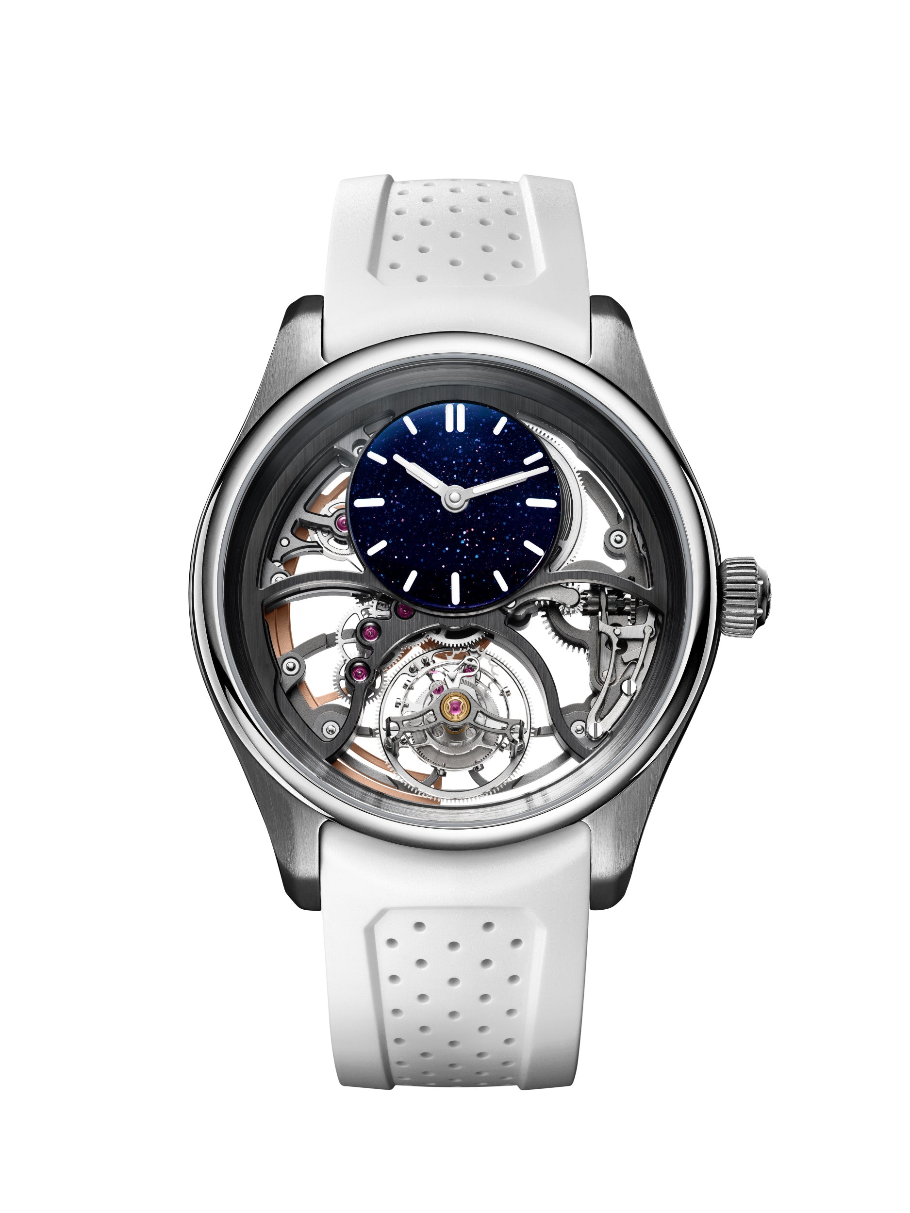 Pioneer Cylindrical Tourbillon Skeleton Aventurine Saquon Barkley Edition | 42.8mm, Rubber