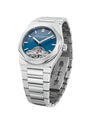 Laureato Fifty Tourbillon Micro-Rotor Grand Feu Blue | 39mm, Steel, Men's Watch