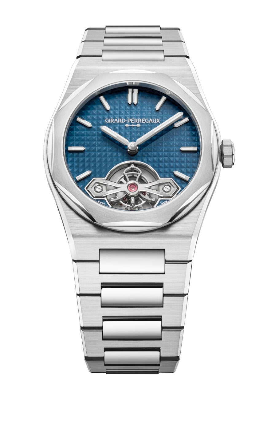 Laureato Fifty Tourbillon Micro-Rotor Grand Feu Blue | 39mm, Steel, Men's Watch
