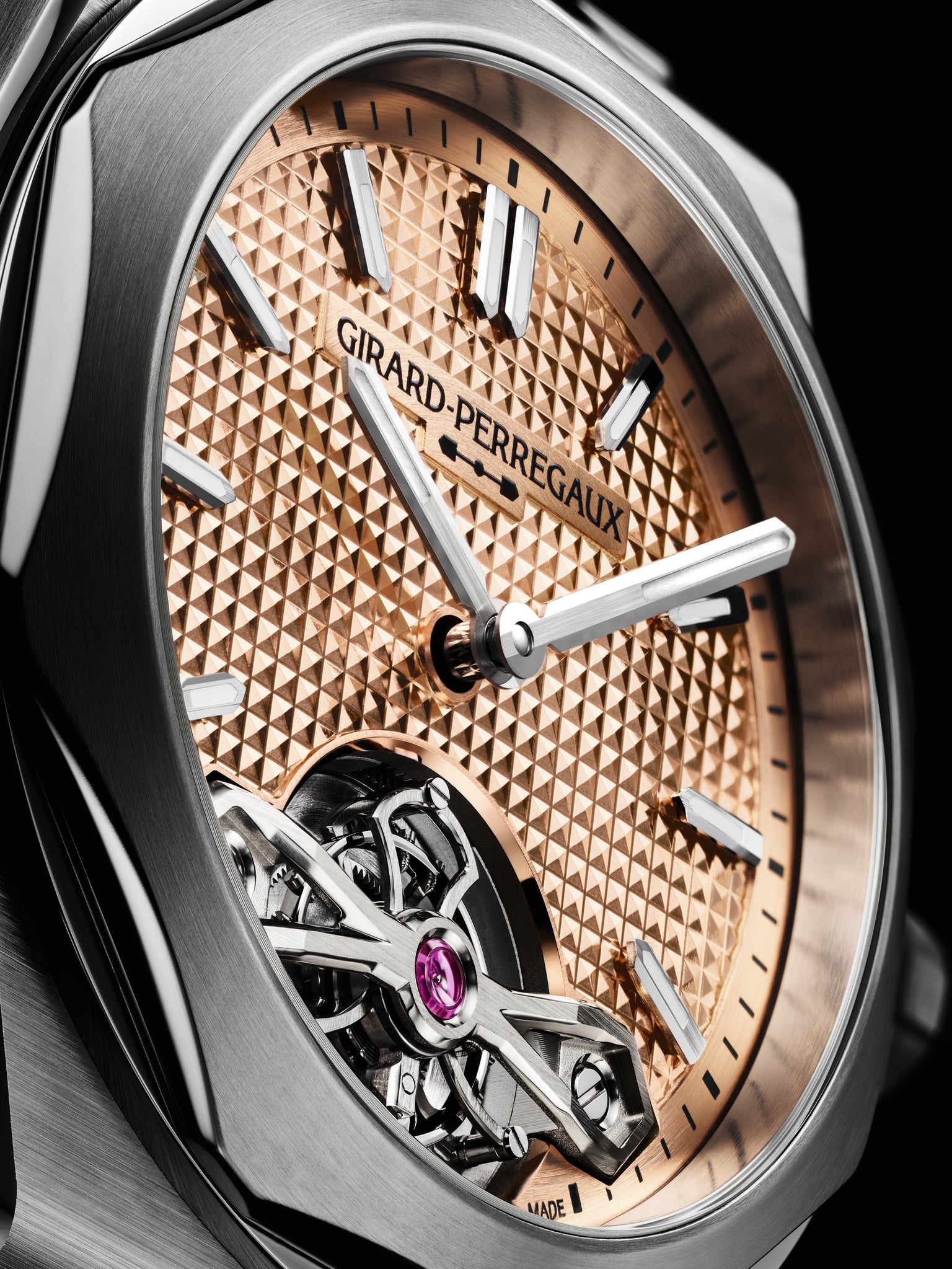 Laureato Fifty Tourbillon Micro-Rotor Rose Gold | 39mm, Steel, Men's Watch