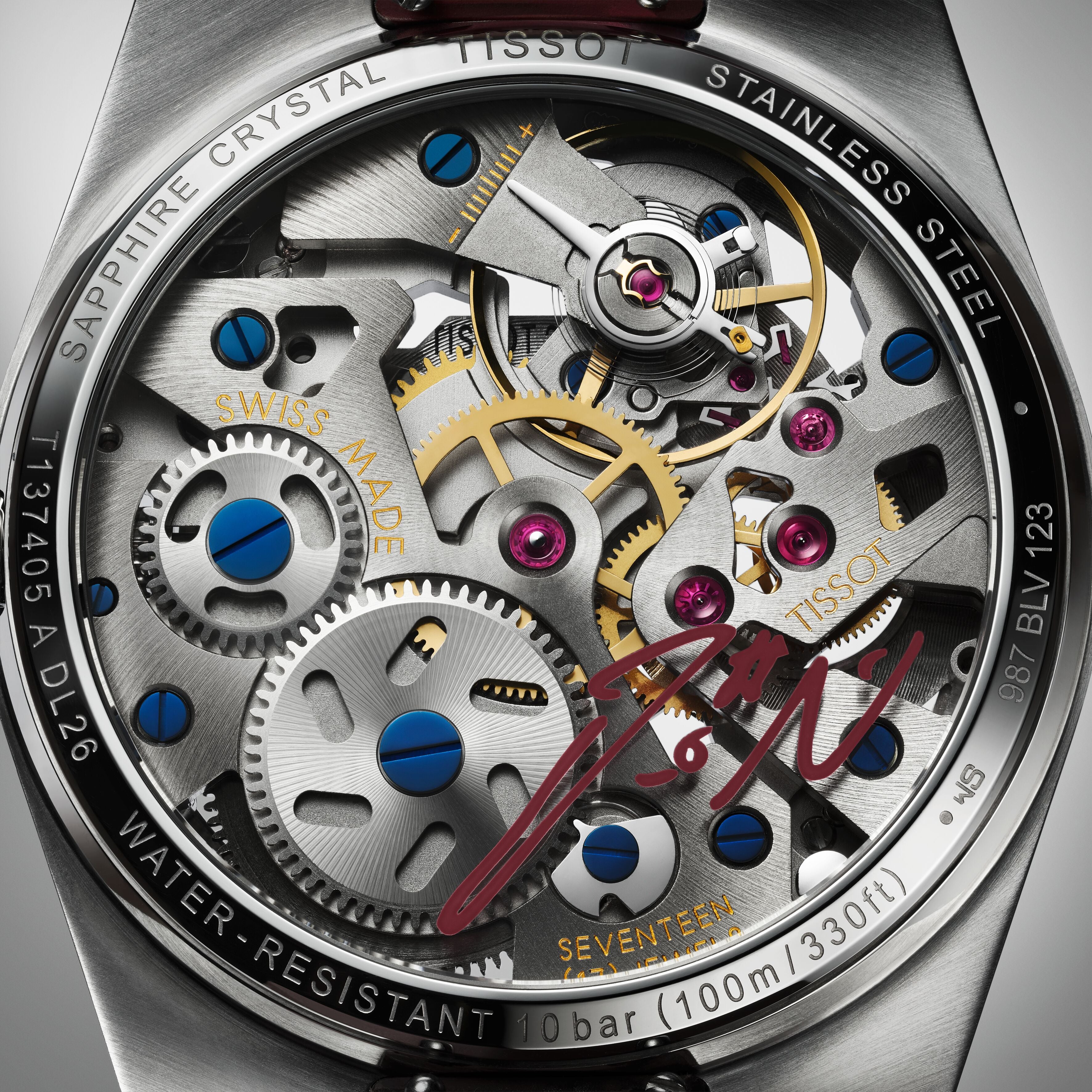 PRX Damian Lillard Special Edition 2026 | Silver Dial, Burgundy Rubber Strap, and Leather Strap