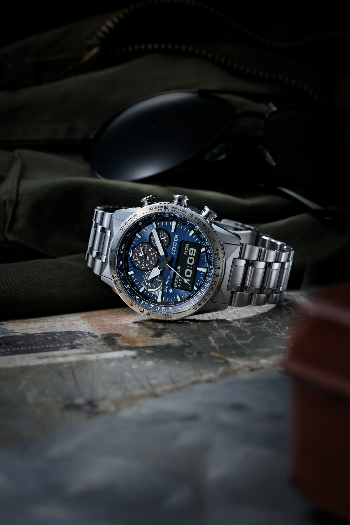 Citizen Skyhawk 43mm Steel Blue Dial