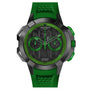 Epic X Chrono | 44mm, Titanium Green Rubber Strap, Chronograph Automatic