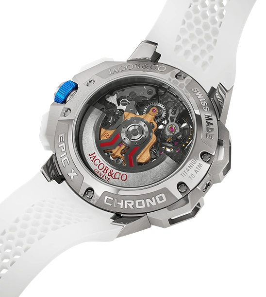 Jacob & Co Epic X Chrono | Titanium Satined Case, 44mm, Rubber Strap