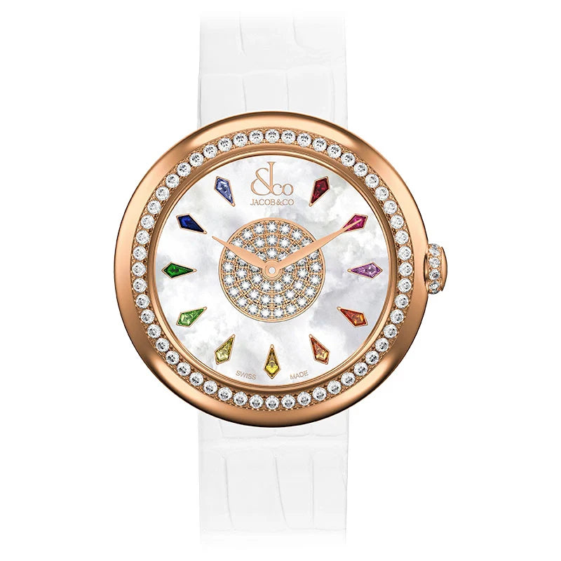 Brilliant | 30-39mm, Rose Gold Case, Leather Strap