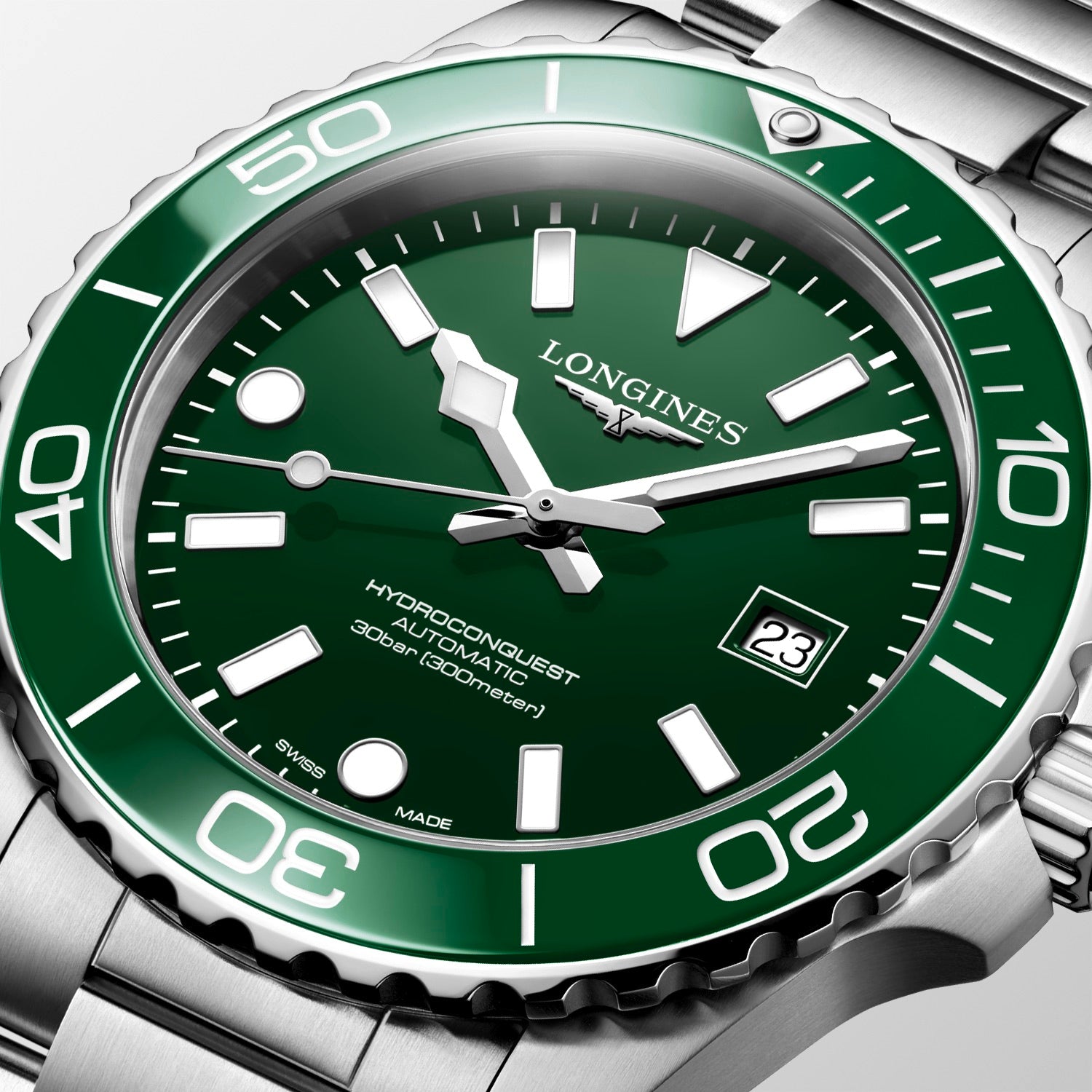 Longines Hydroconquest 42 42mm Steel Green