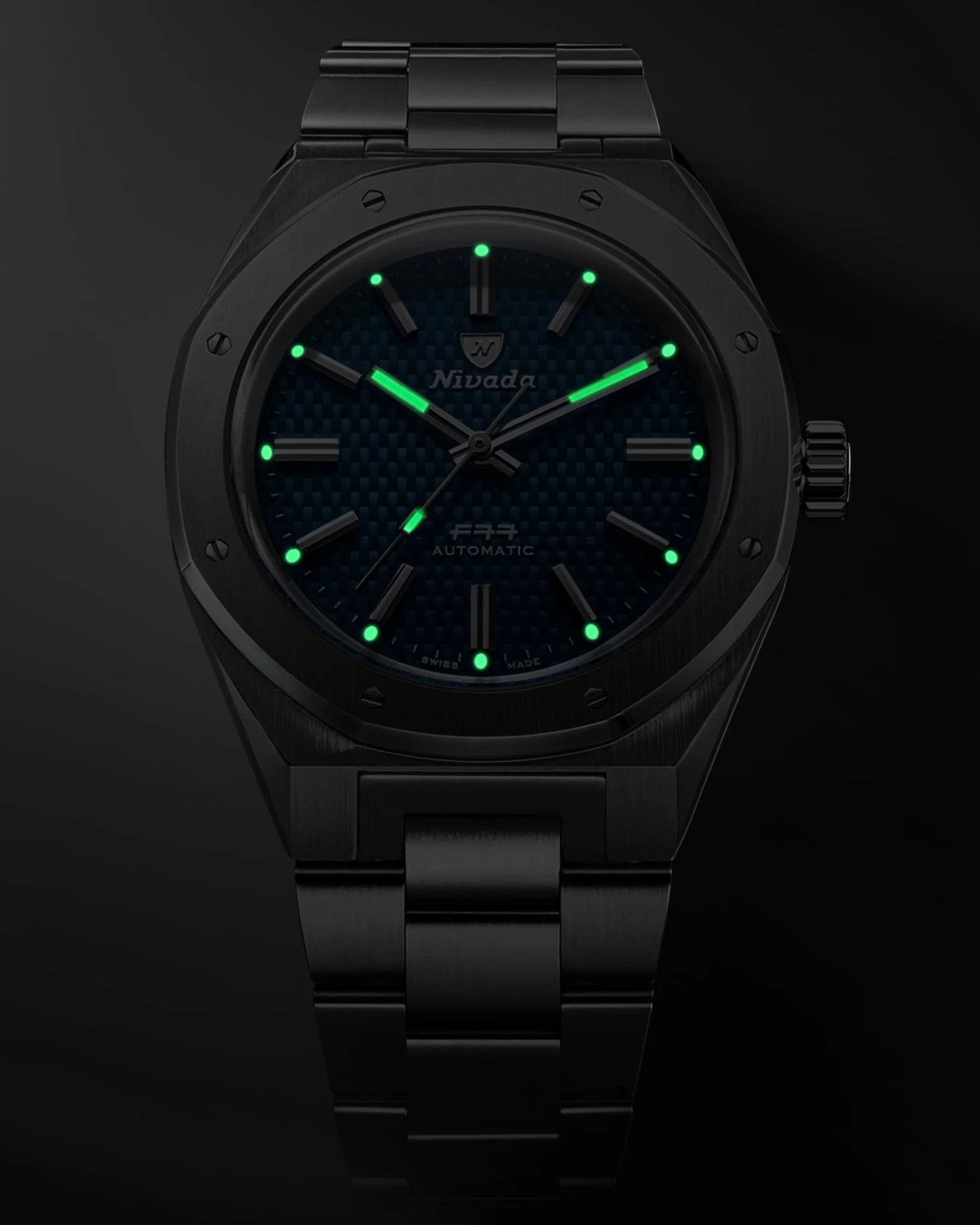 F77 SST Chrono Mechaquartz Blue MK2 | 38mm, Stainless Steel