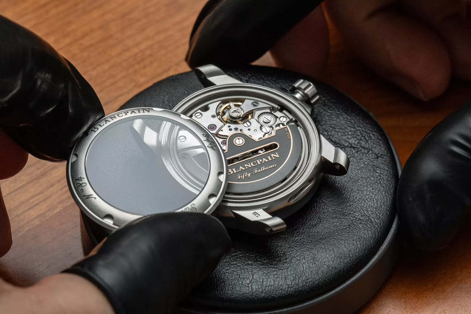 Fifty Fathoms Automatique | 42.3mm, Sunburst Black Dial, Rubber Strap