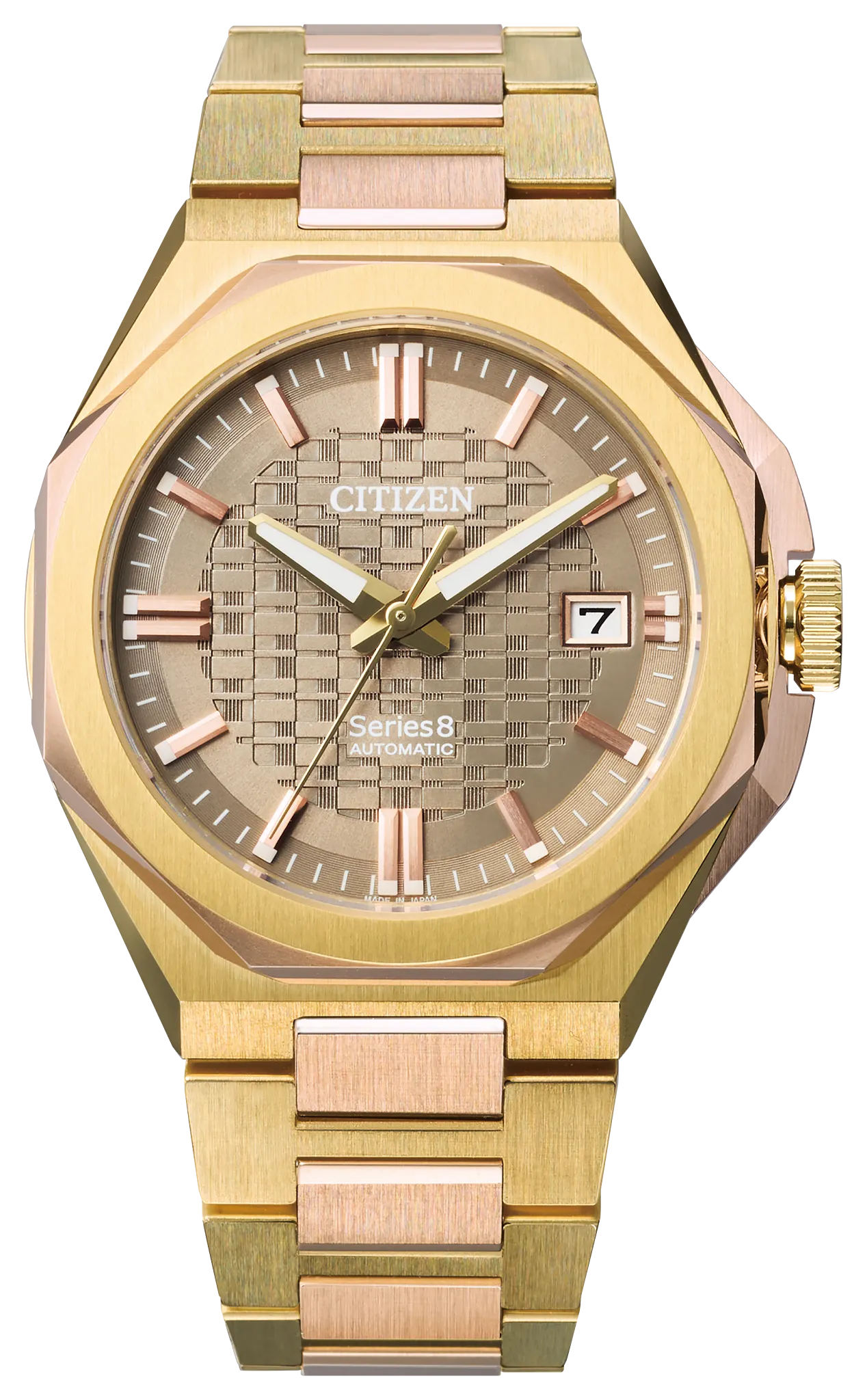 Series8 Brown | 39mm, Two-Tone Stainless Steel