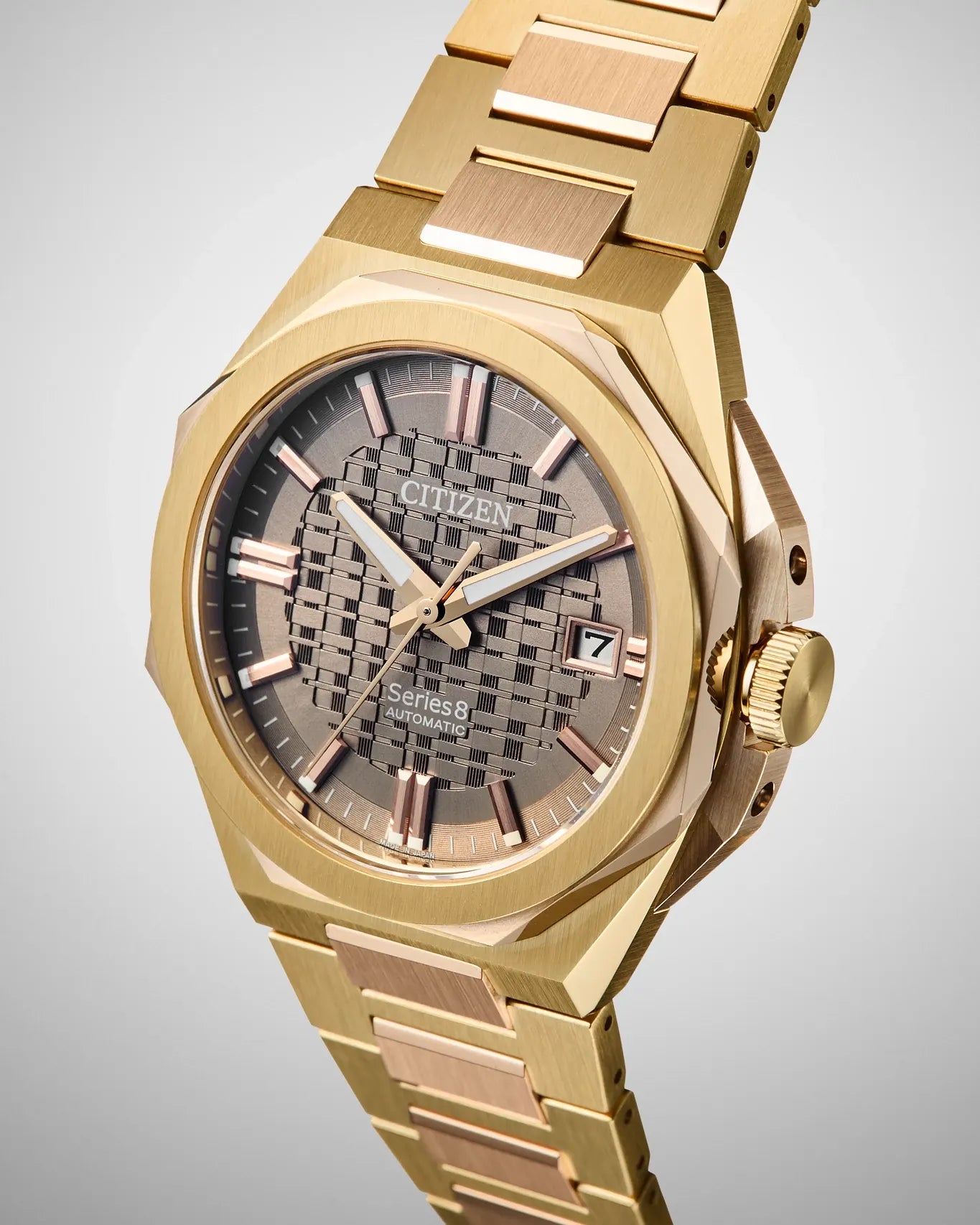 Series8 Brown | 39mm, Two-Tone Stainless Steel
