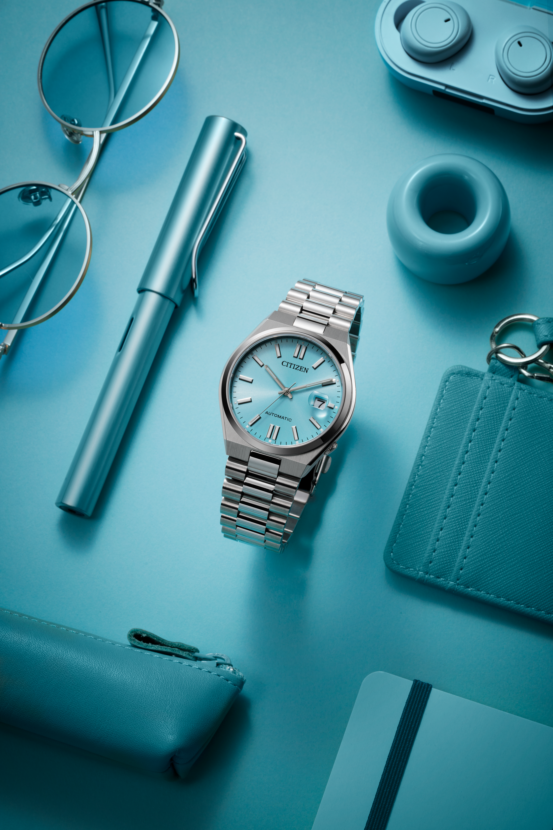 Citizen Tsuyosa 40mm Steel Sky Blue Dial