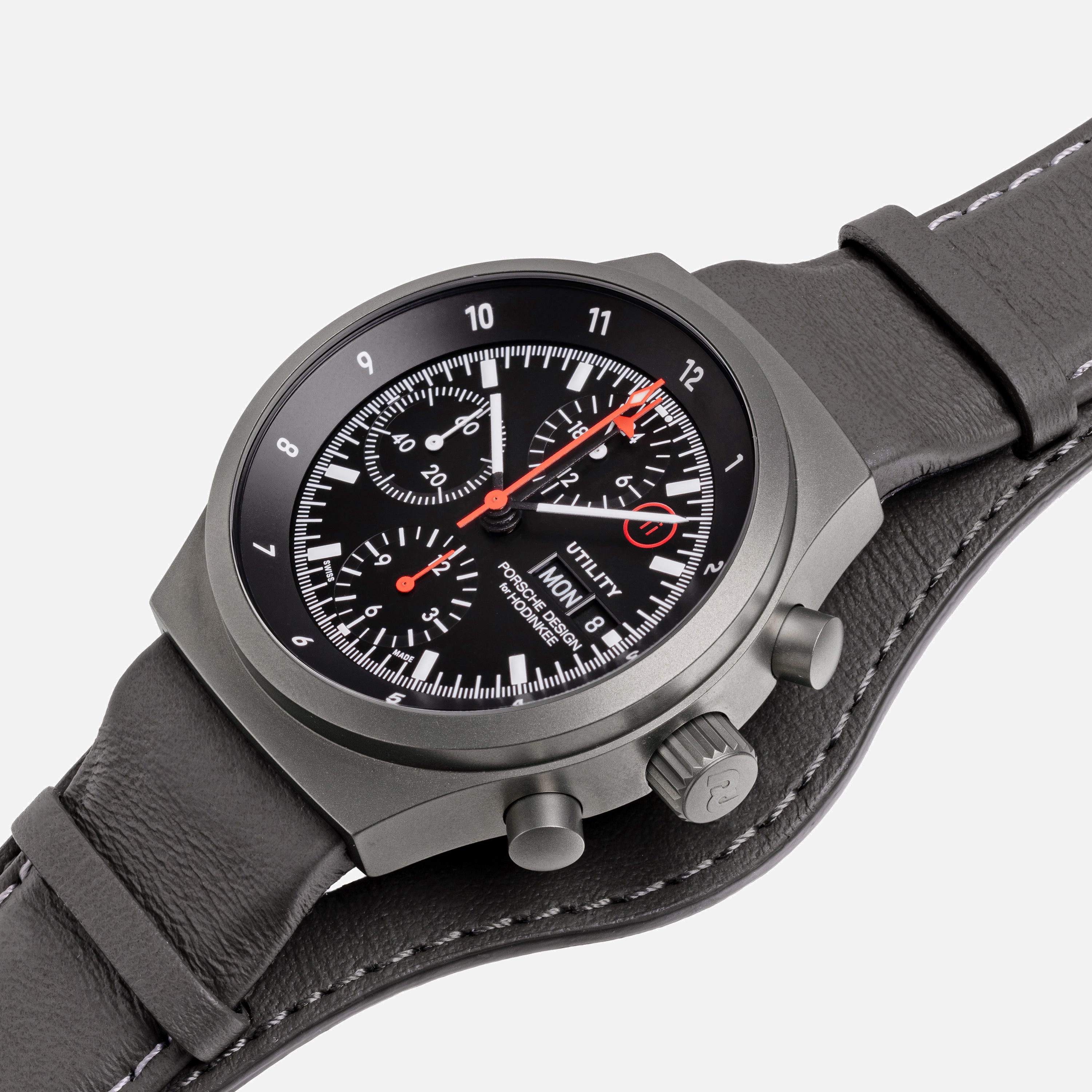 Porsche Design Chronograph 1 Utility - Limited Edition for Hodinkee | 41mm, Titanium and Leather