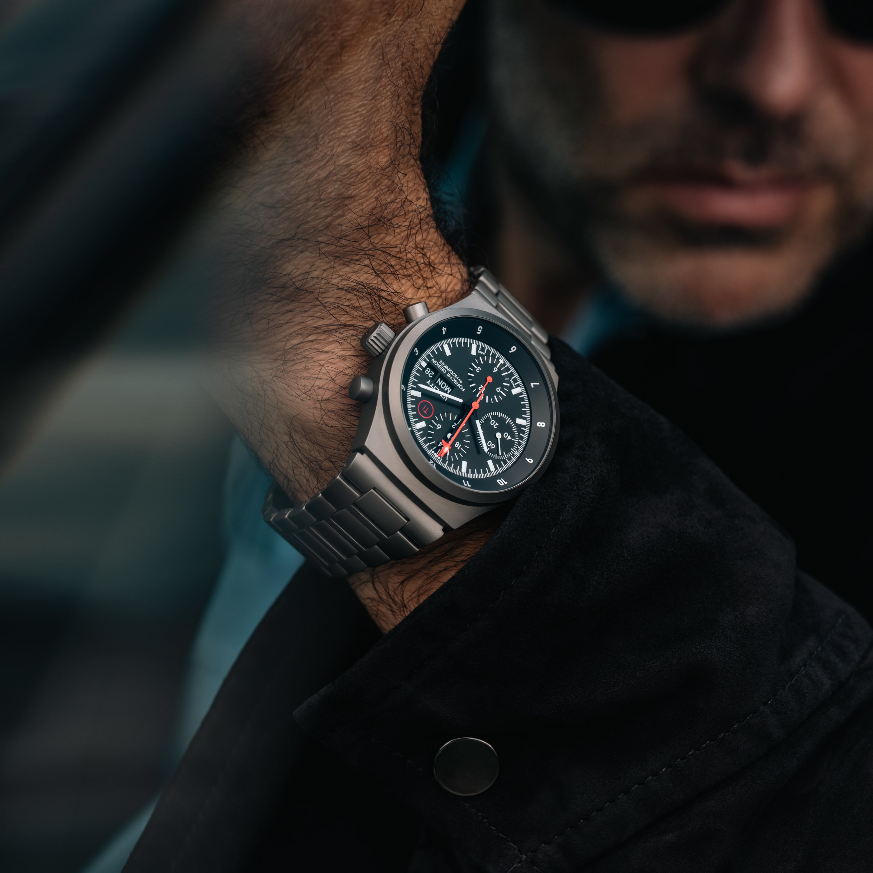 Porsche Design Chronograph 1 Utility - Limited Edition for Hodinkee | 41mm, Titanium and Leather