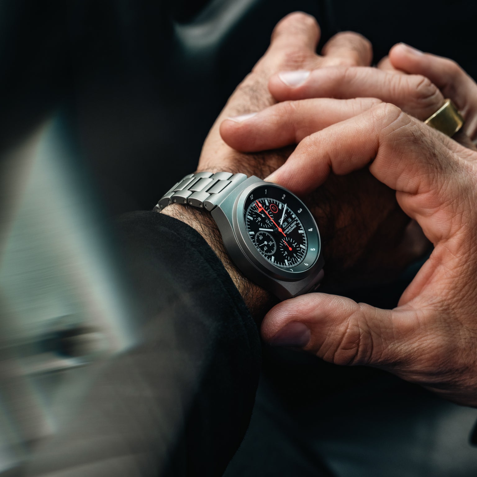 Porsche Design Chronograph 1 Utility - Limited Edition for Hodinkee | 41mm, Titanium and Leather
