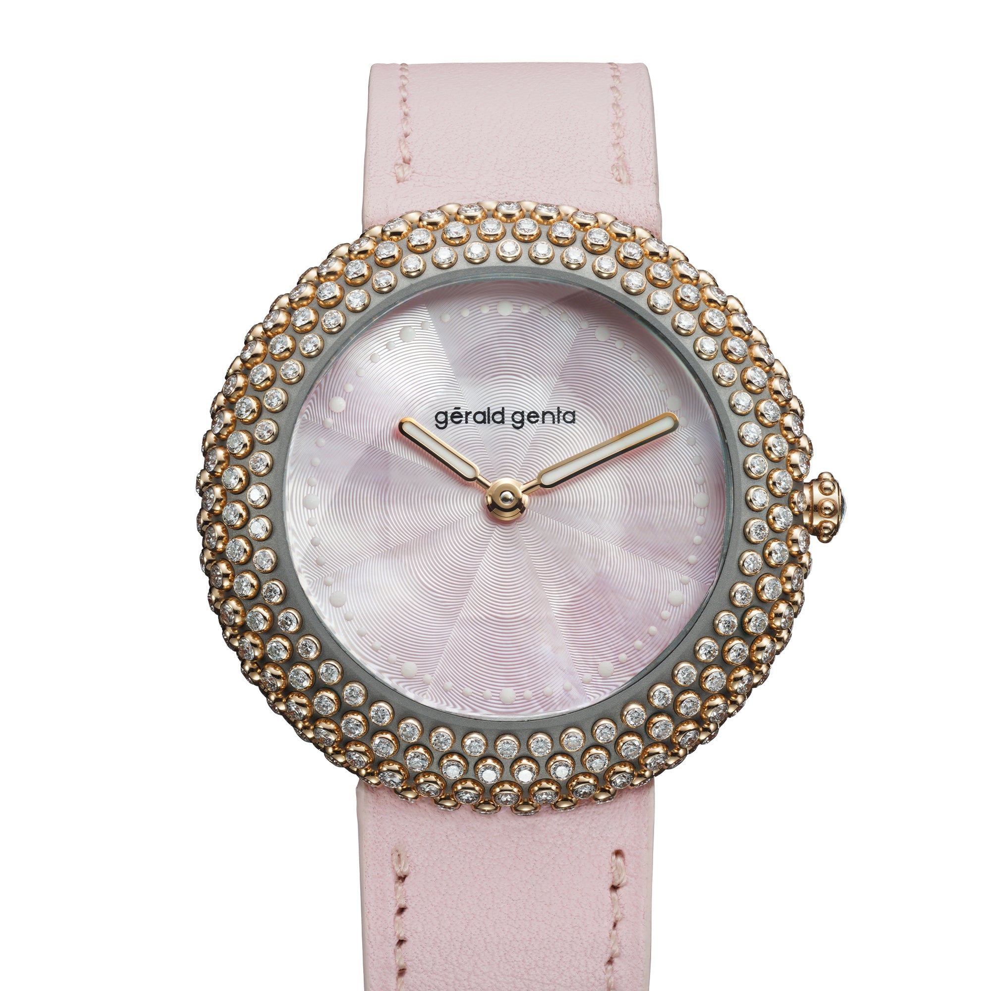 Gentissima Oursin 36 Pink Mother of Pearl | 36mm, Titanium and Rose Gold, Women's Watch