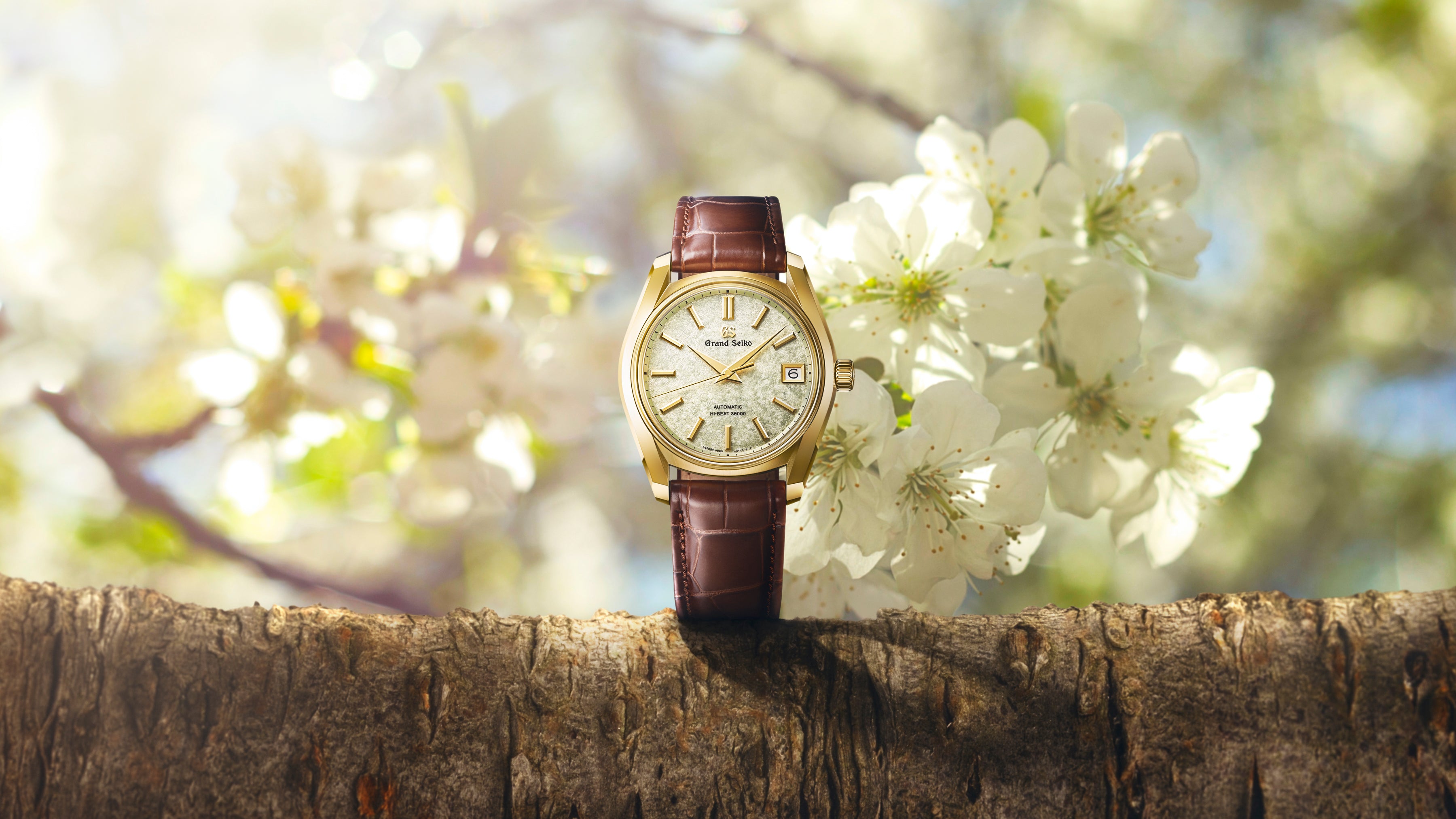 Grand Seiko Hi-Beat 36000 Heritage 38mm 18K Yellow Gold Leather Gold