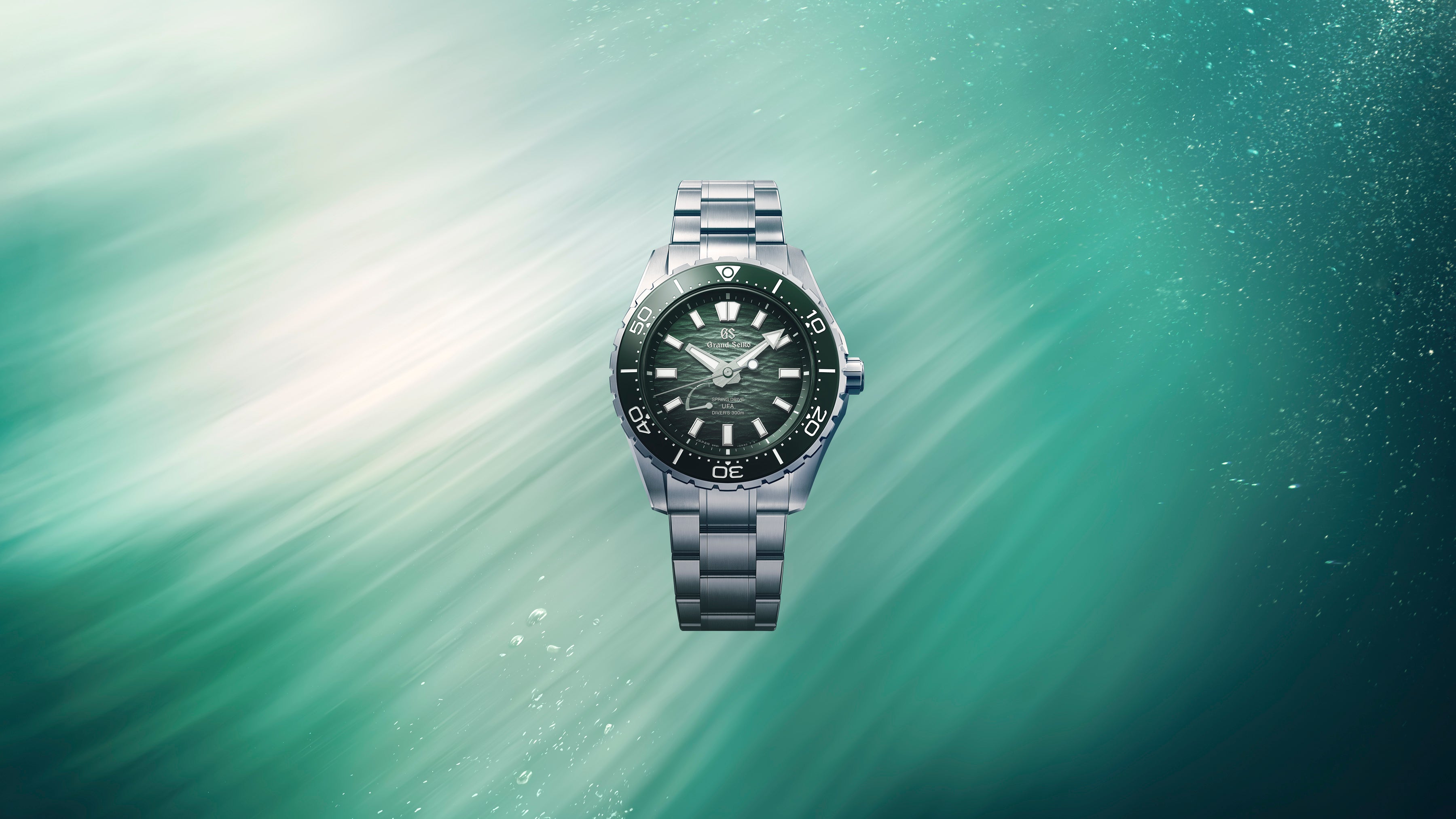 Grand Seiko Spring Drive U.F.A. Ushio 300 Diver 41mm Titanium Green