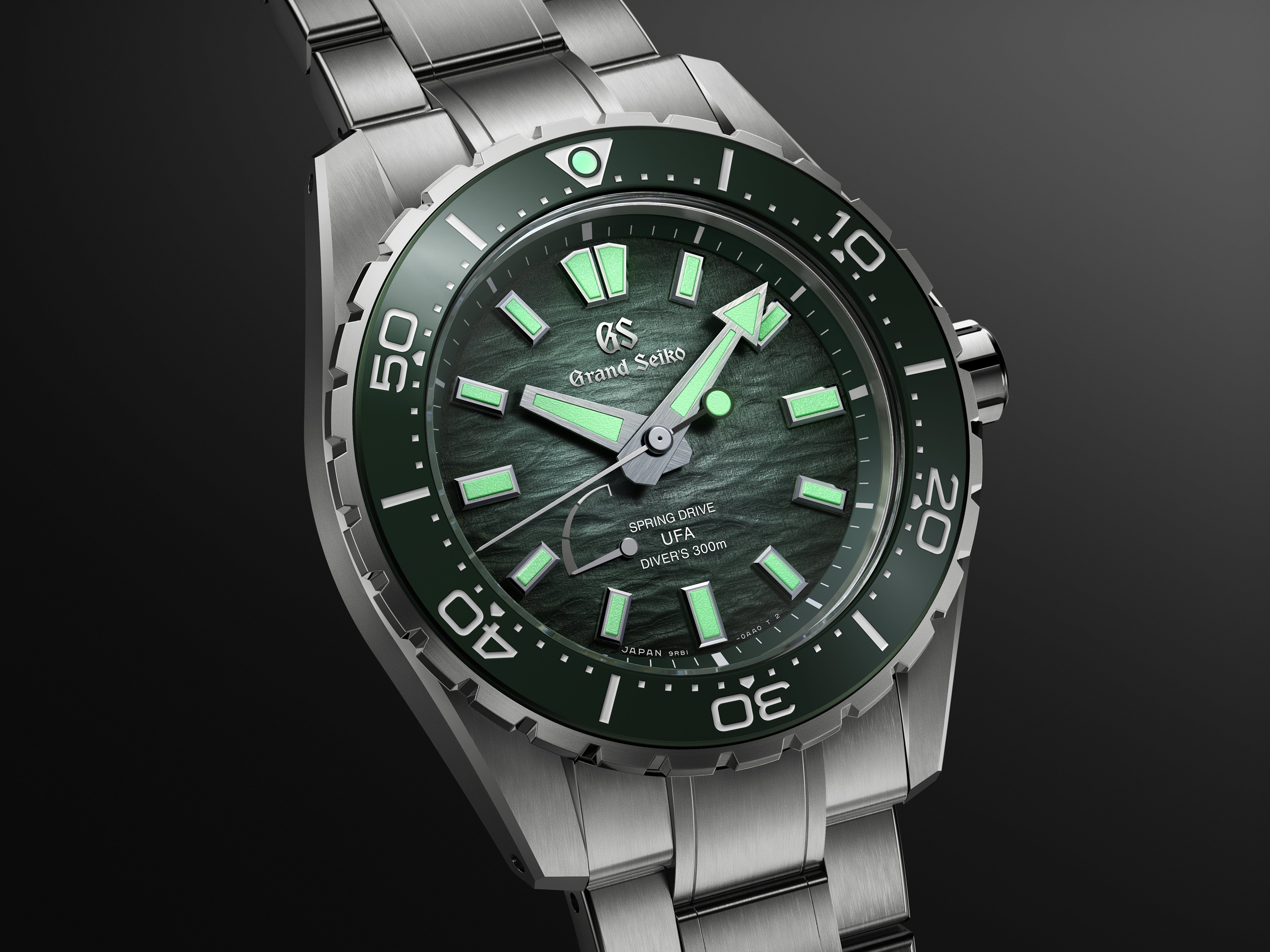 Grand Seiko Spring Drive U.F.A. Ushio 300 Diver 41mm Titanium Green