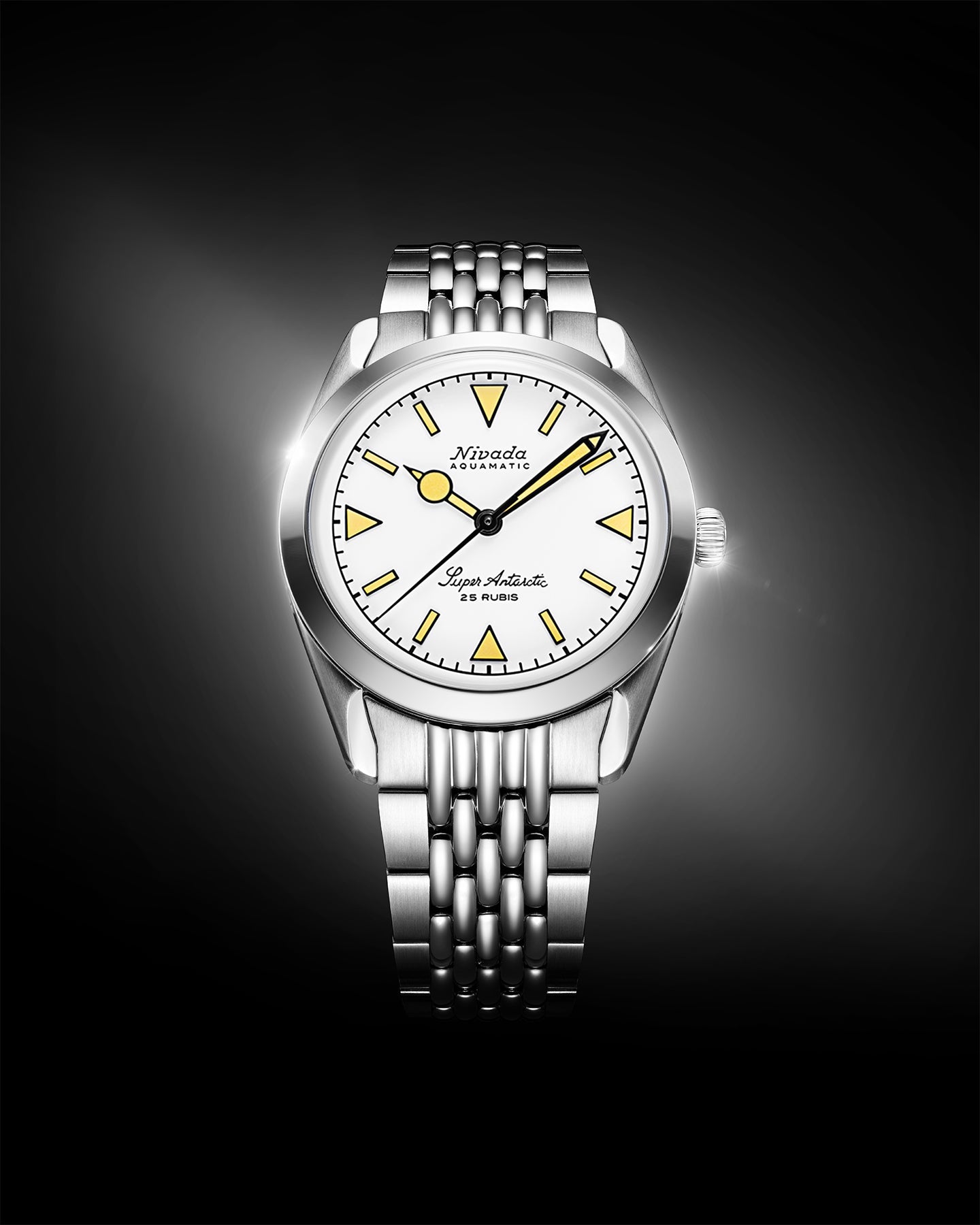 Super Antarctic White Beige Luminova | 38mm, Mens Watch