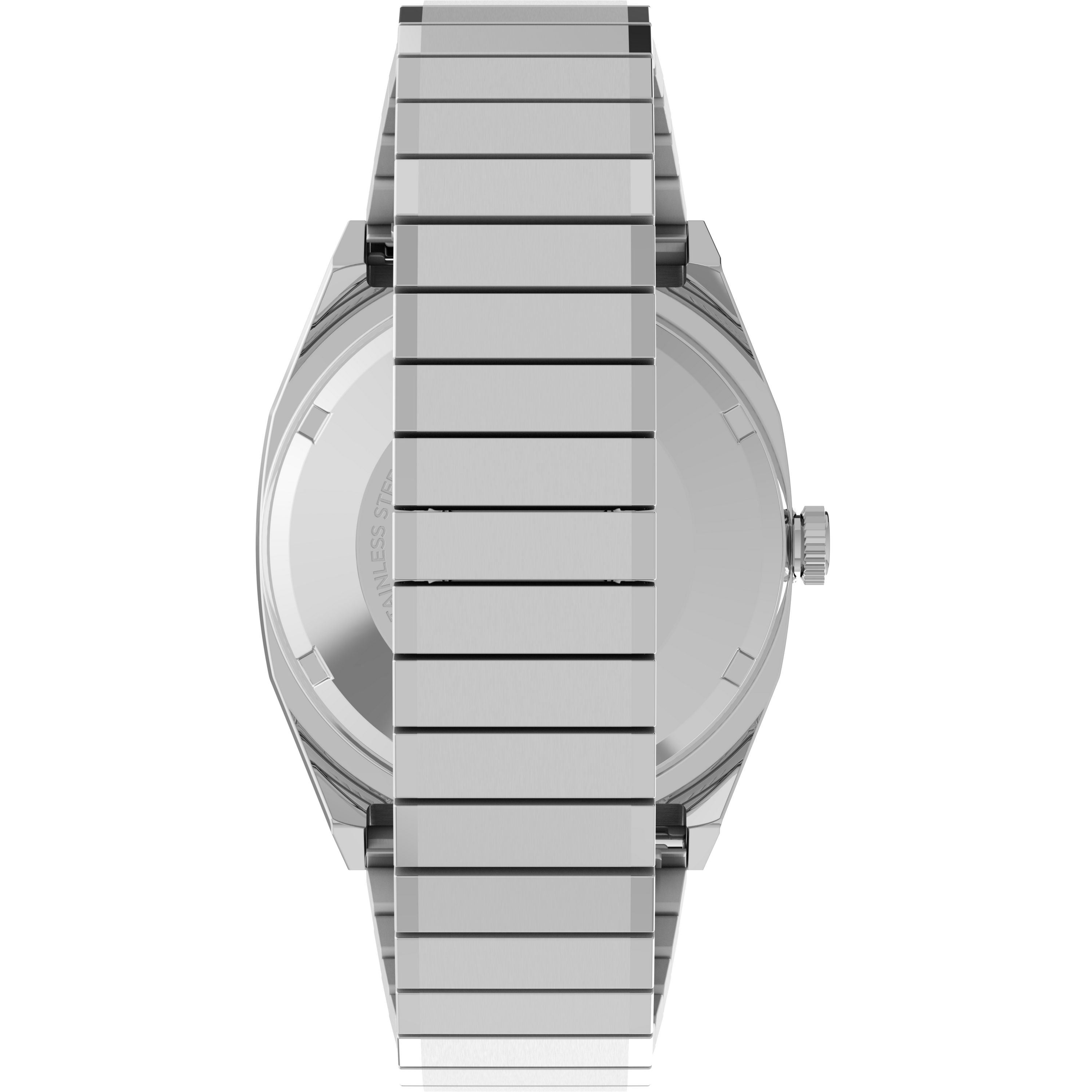 Timex Automatic 1983 E Line Reissue 34mm Steel Silver Dial