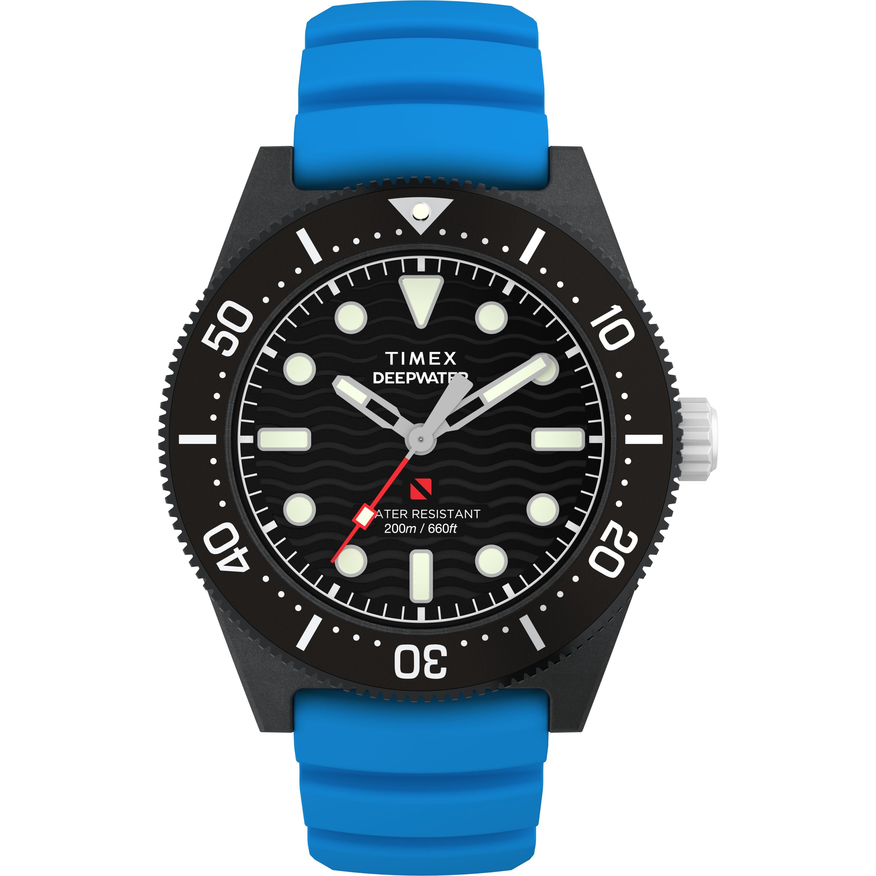 Timex Deepwater Reef 200 XCF 43mm Carbon Fibre Rubber Black Dial