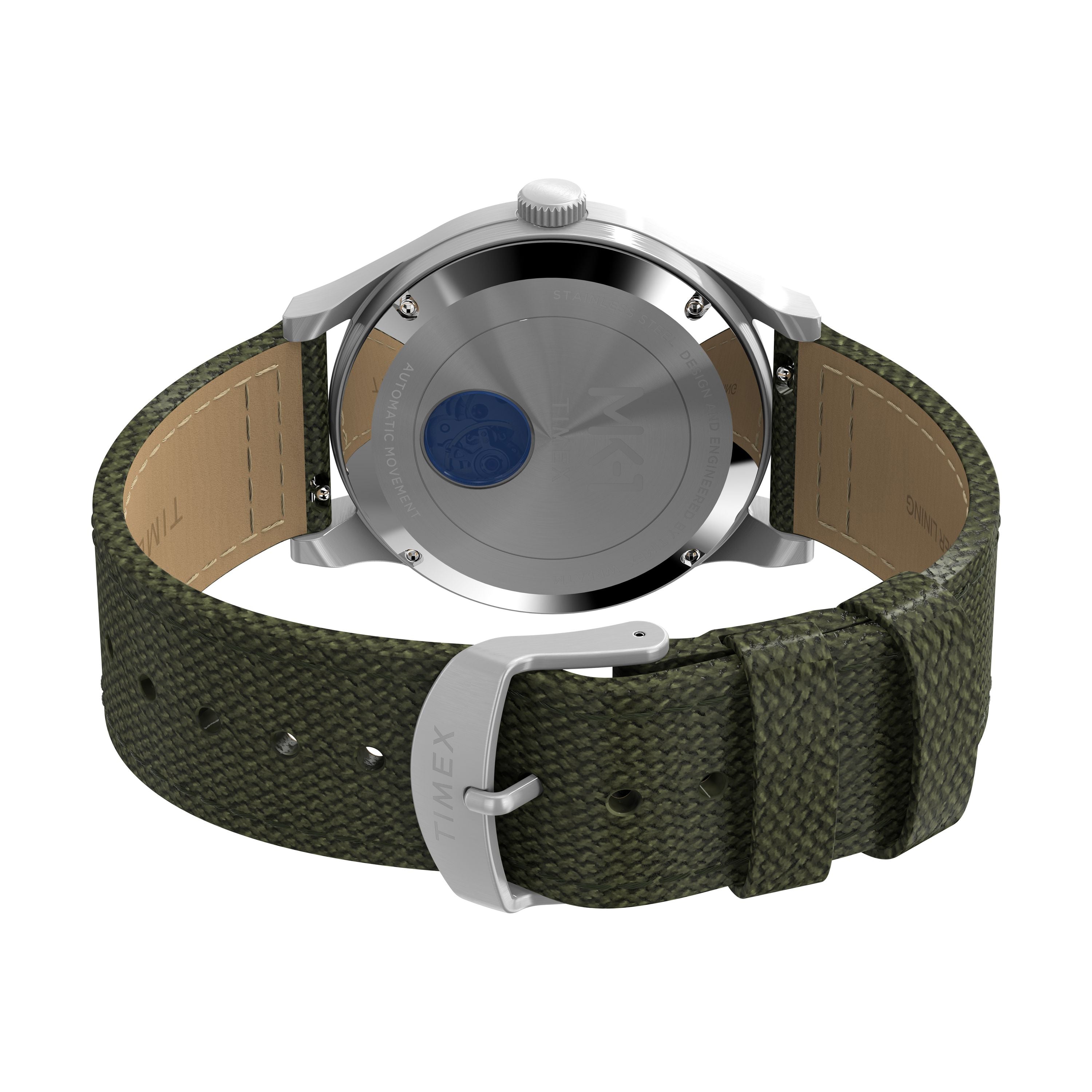 Timex MK1® Automatic 40mm Steel Fabric Black Dial