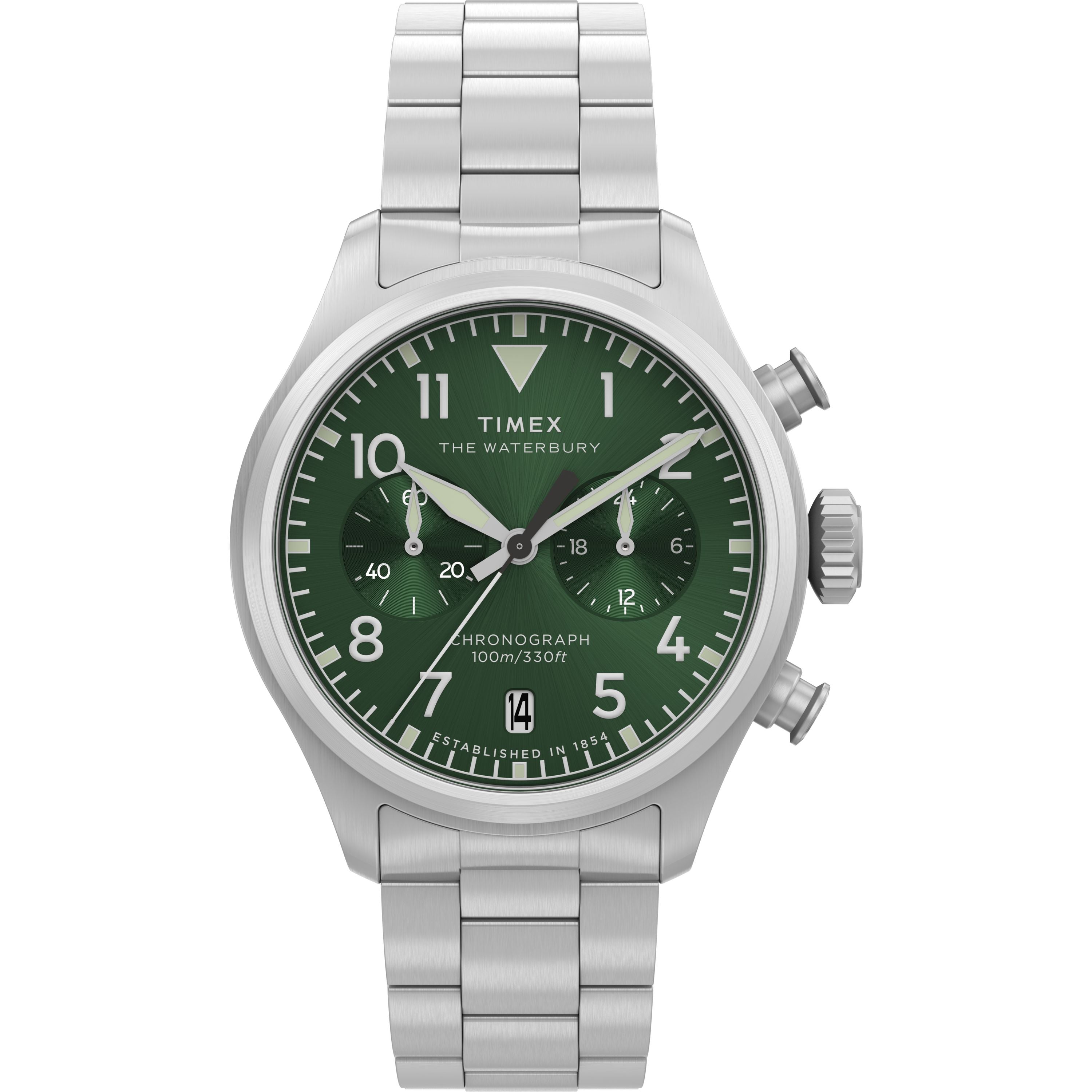 Timex Waterbury Ace Chronograph 41mm Stainless Steel Bracelet Watch