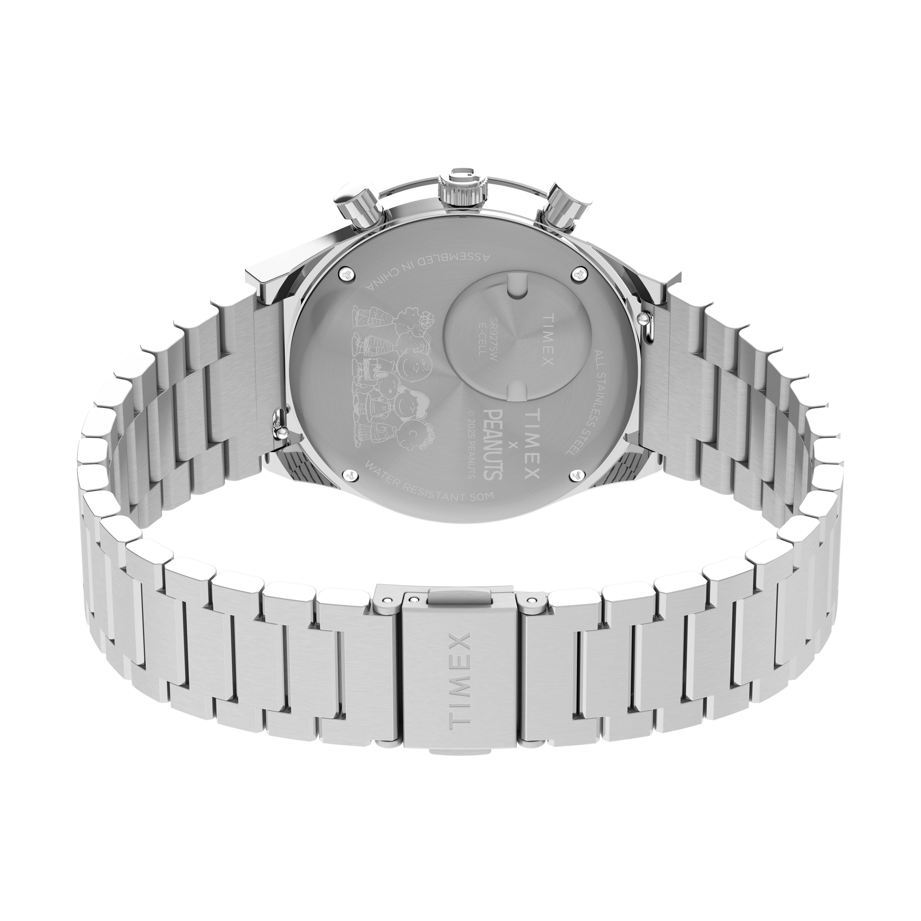 Timex Timex x Peanuts® Q Chronograph 40mm Steel Blue Dial