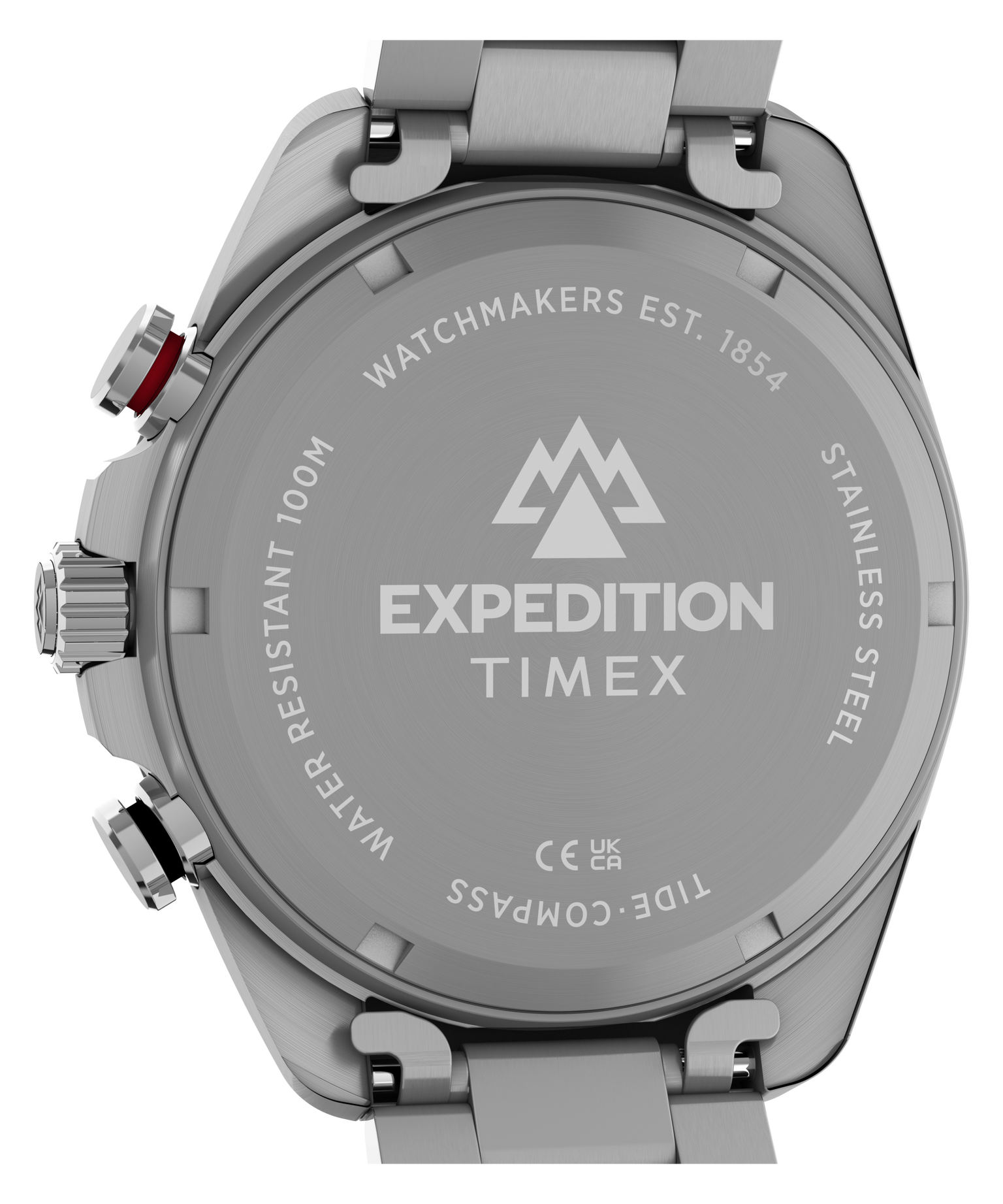 Expedition® Tide Compass IQ 43mm Stainless Steel Bracelet Watch