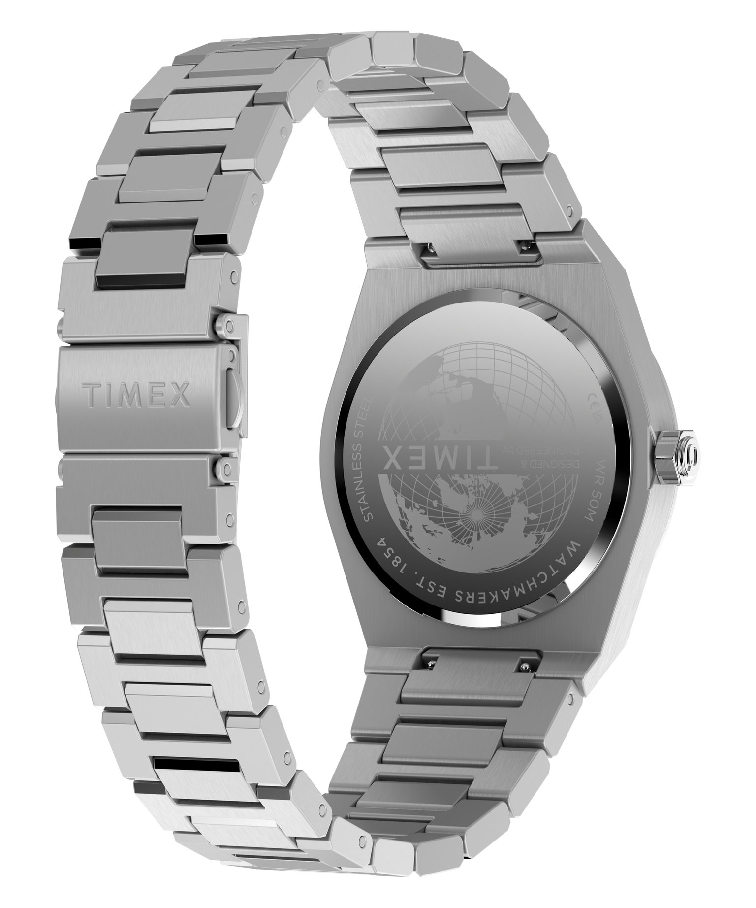 Q Timex Marbella 40.5mm Stainless Steel Bracelet Watch
