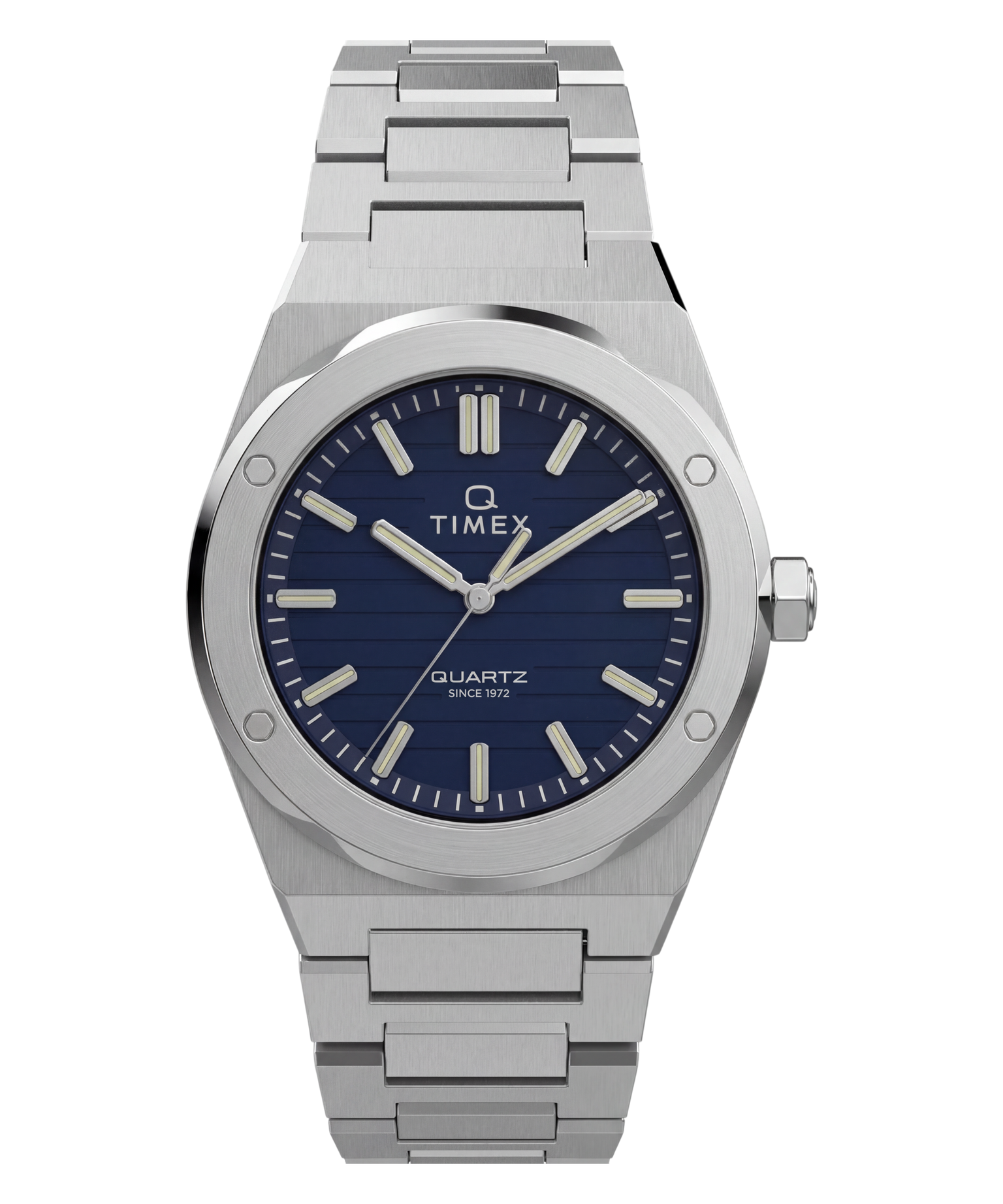 Q Timex Marbella 40.5mm Stainless Steel Bracelet Watch