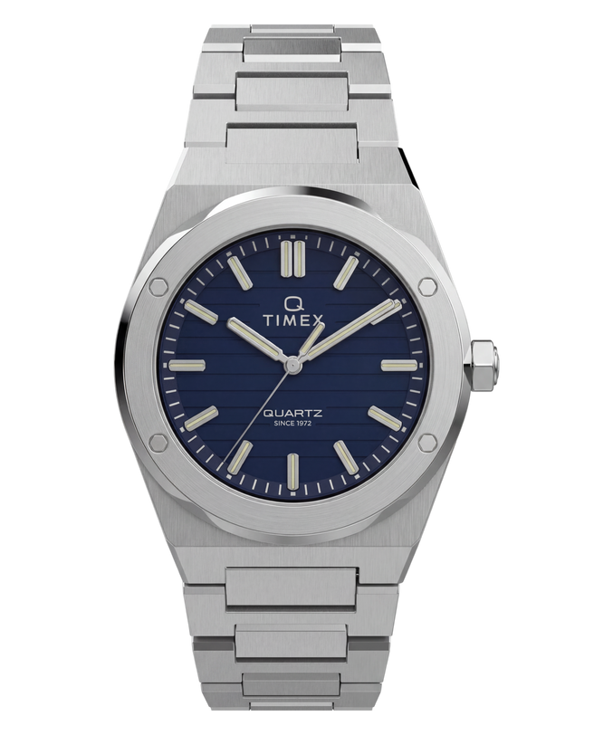 Q Timex Marbella 40.5mm Stainless Steel Bracelet Watch