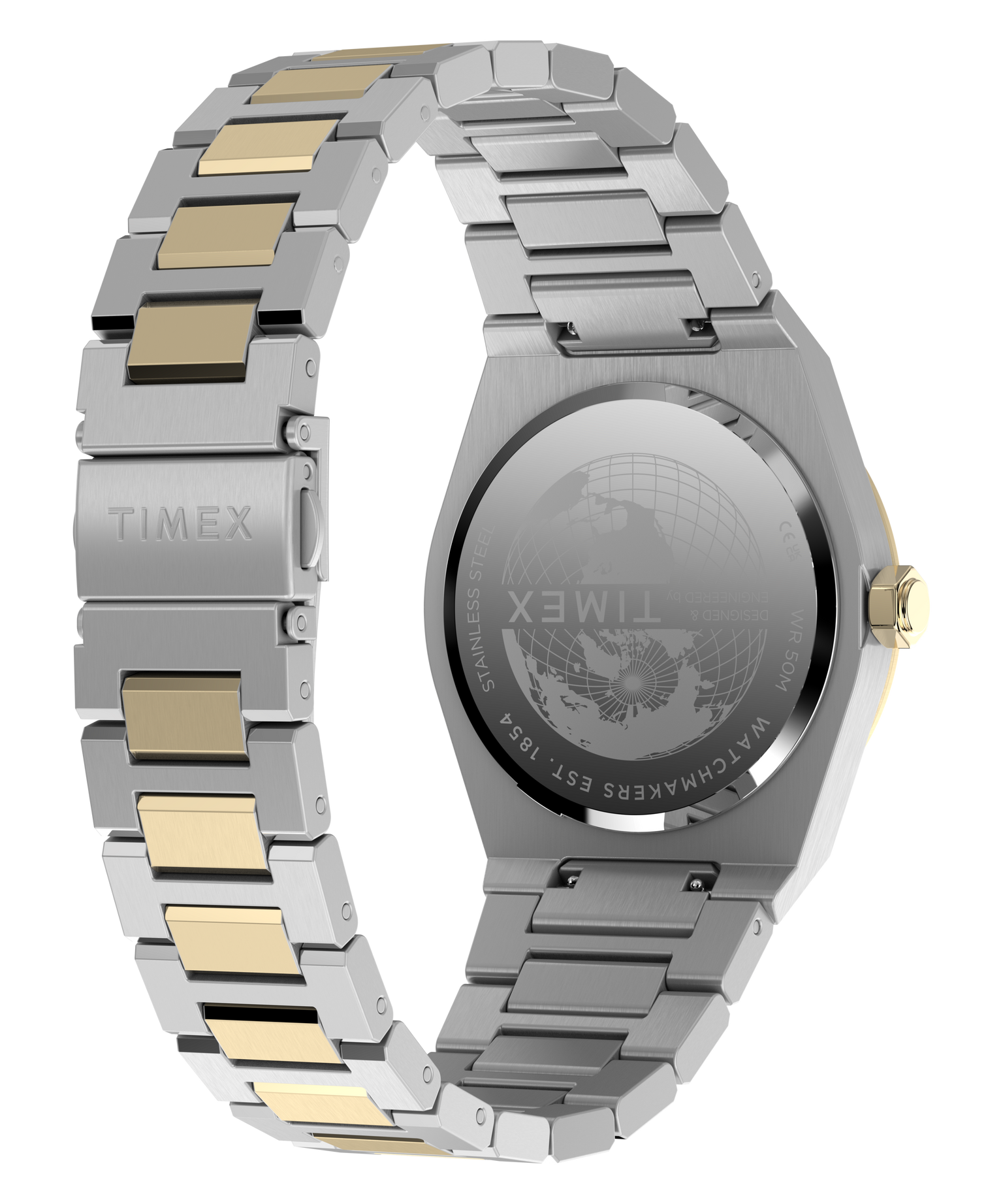 Q Timex Marbella 40.5mm Stainless Steel Bracelet Watch