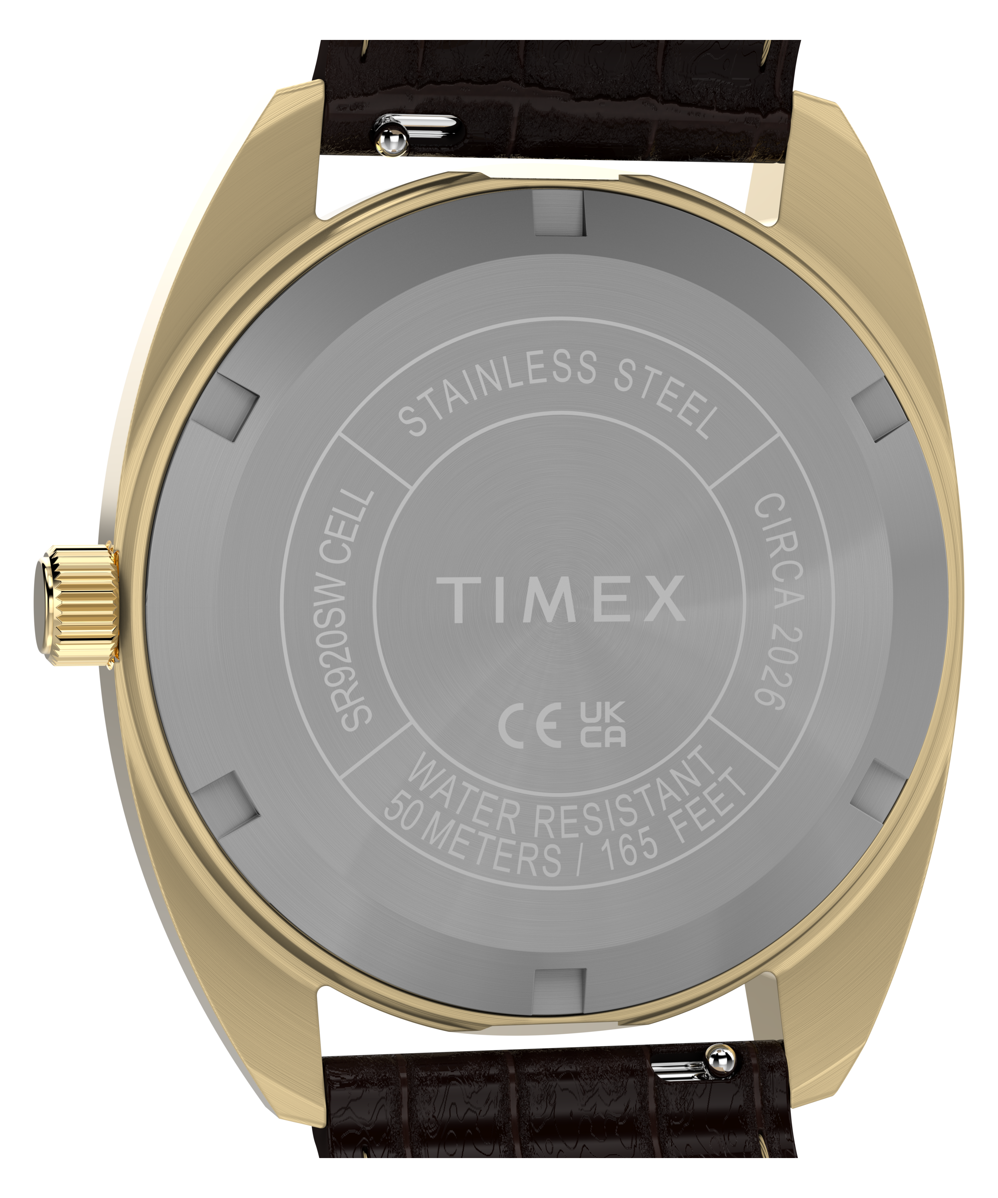 Timex® 1976 Rotary Phone Dial Reissue 37mm Leather Strap Watch