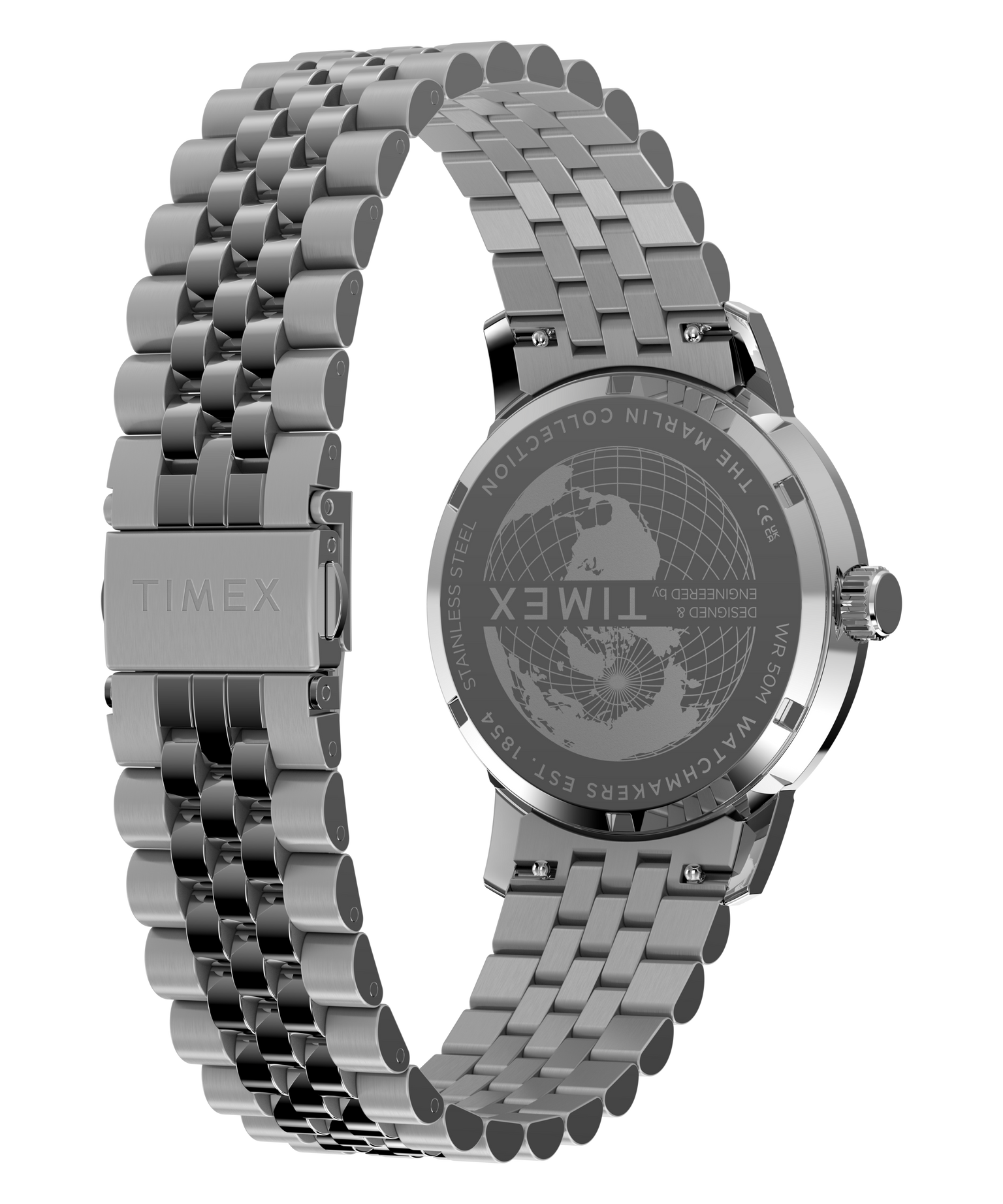 Marlin® GMT 40mm Stainless Steel Bracelet Watch