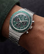 Q Timex Chronograph 40mm Stainless Steel Bracelet Watch