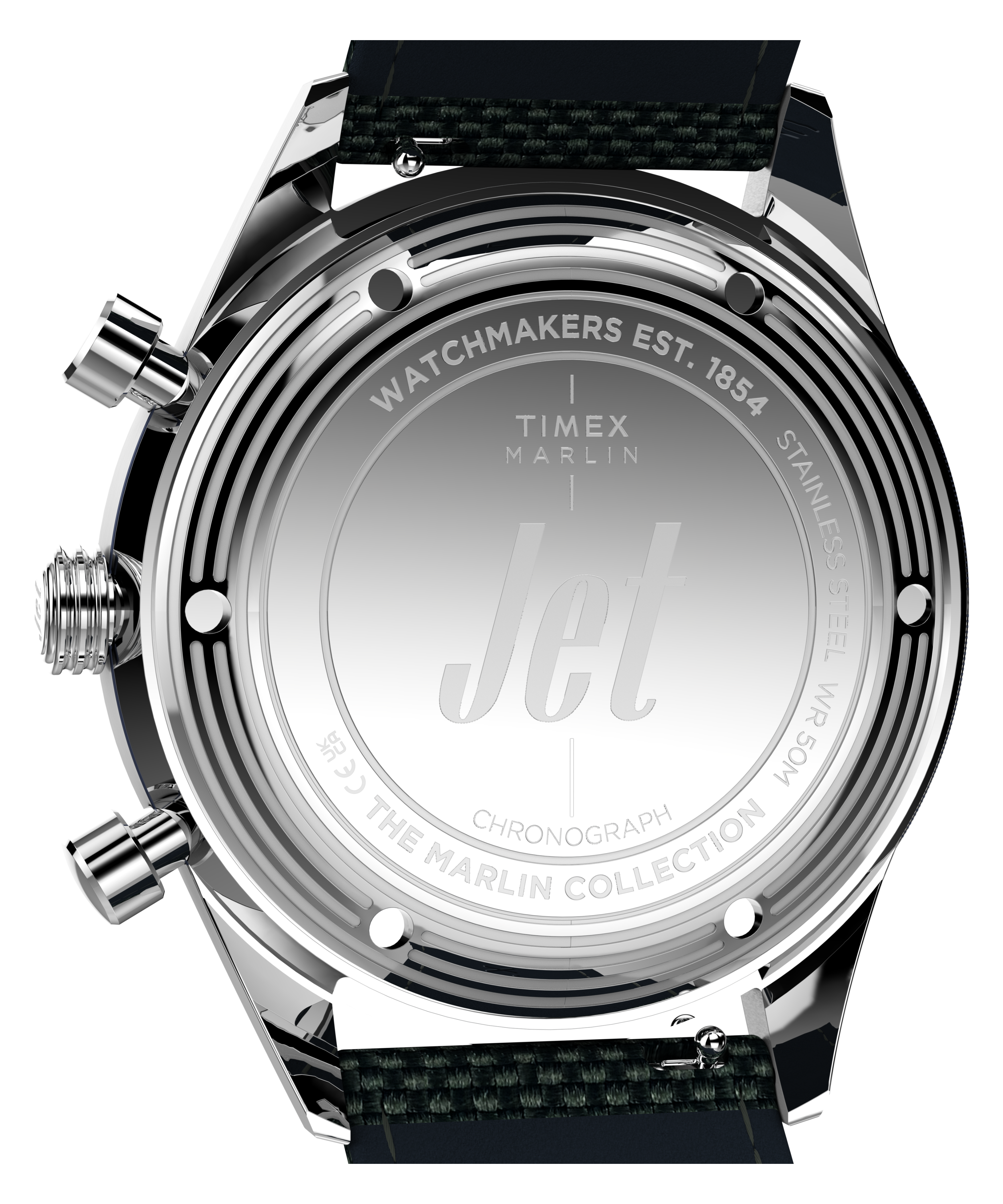 Marlin® Jet Chronograph 40mm Fabric Strap Watch