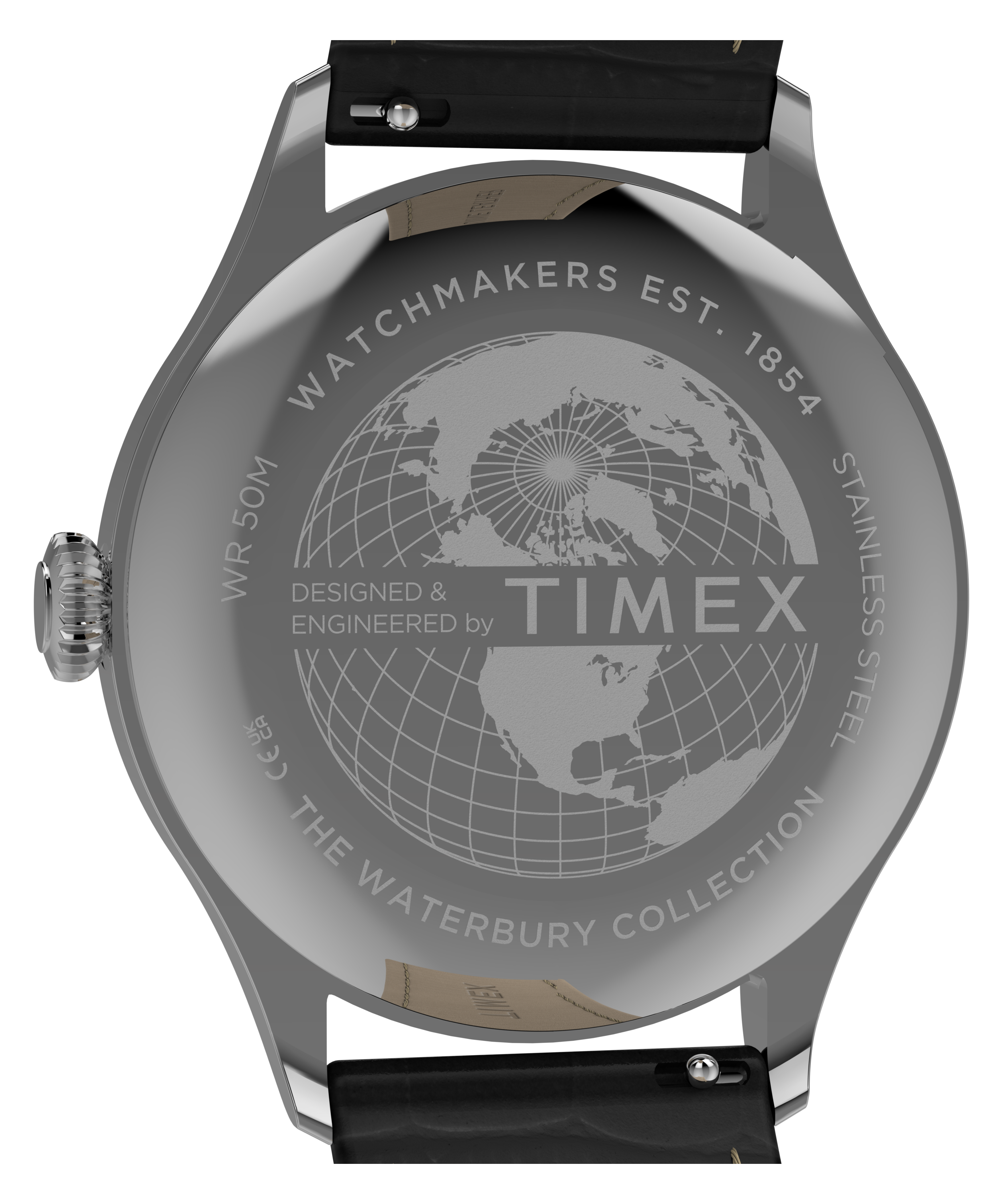 Waterbury Classic 39mm Leather Strap Watch