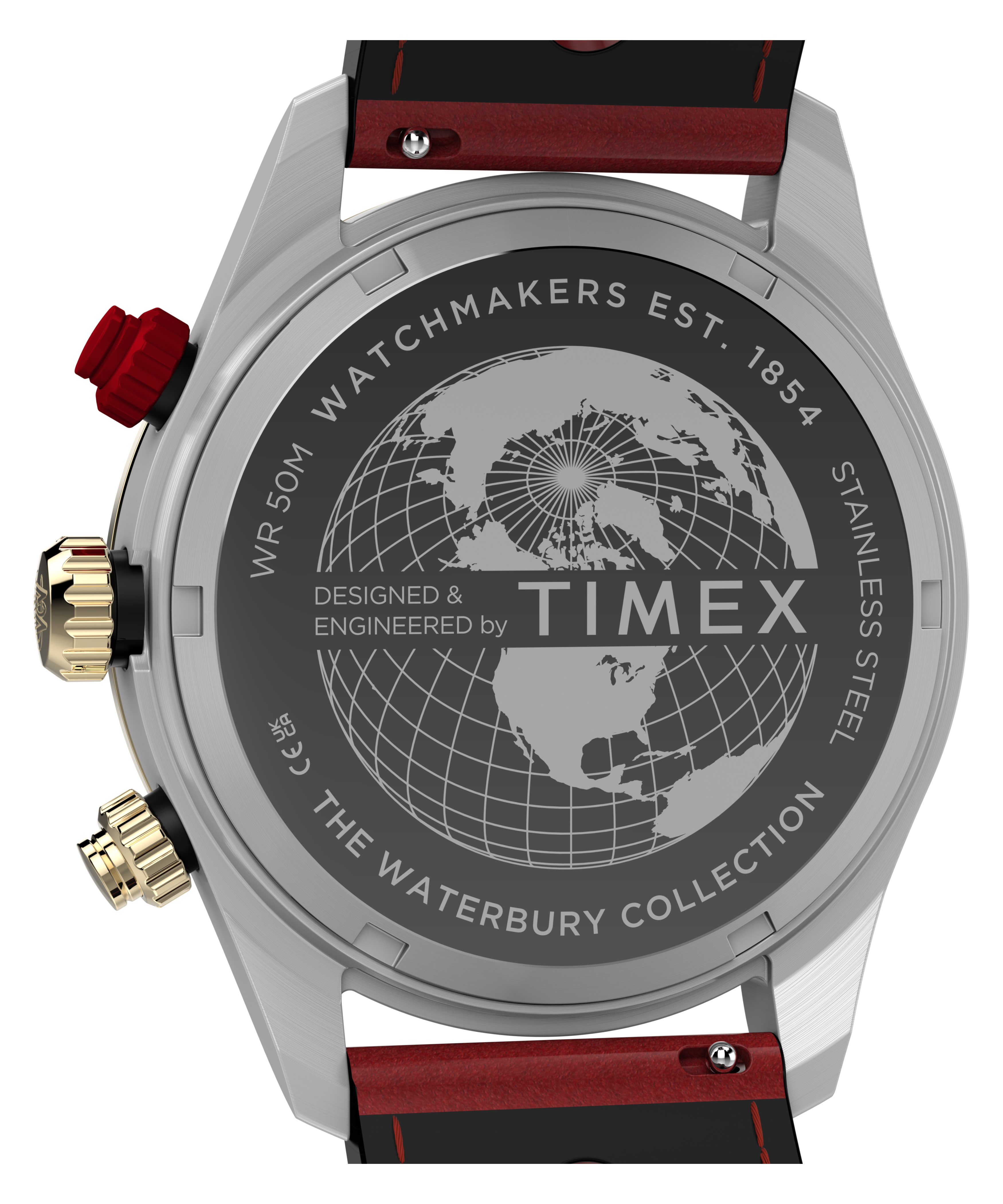 Waterbury Heritage Chronograph 39mm Leather Strap Watch