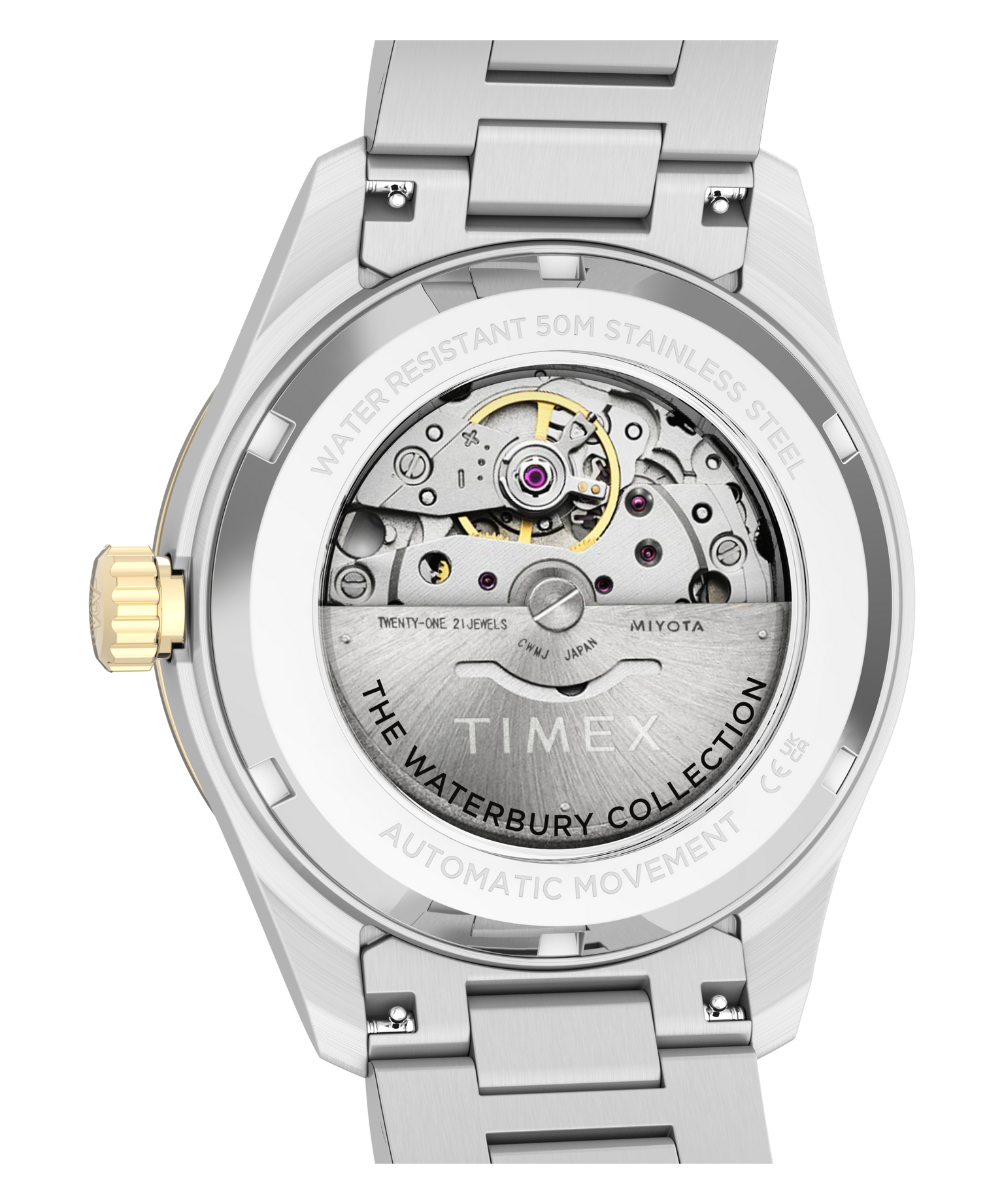 Waterbury Heritage Automatic 39mm Stainless Steel Bracelet Watch
